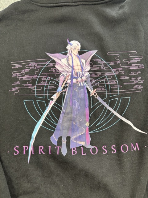H&M Black Hoodie Spirit Blossom Graphic Large league of legends image 7