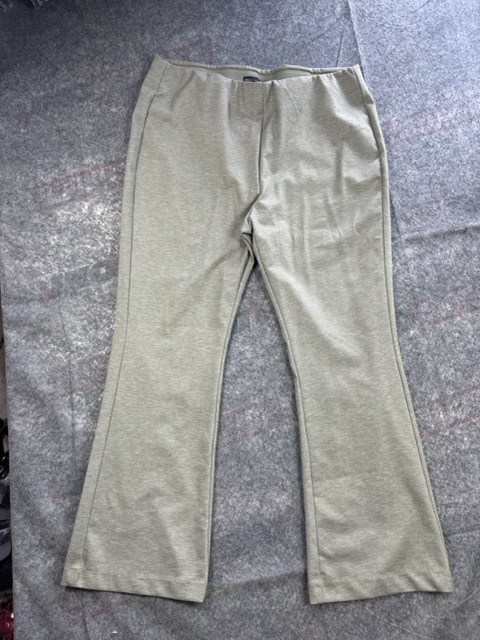 M&S Khaki Flared Trousers Regular 20
