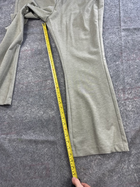 M&S Khaki Flared Trousers Regular 20 image 6