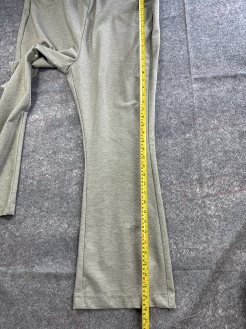 M&S Khaki Flared Trousers Regular 20 image 7