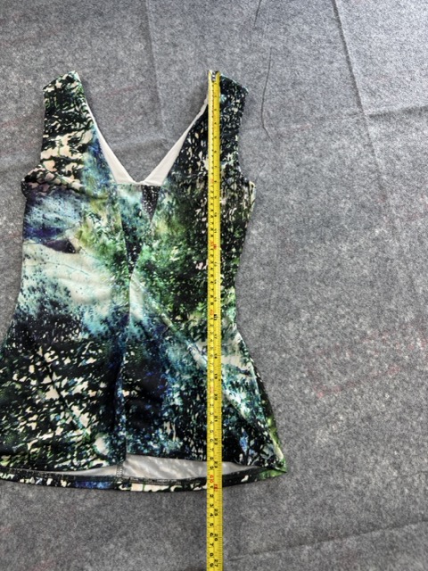 Damsel Multi Colour Ruched Sleeveless Top UK 10 image 7