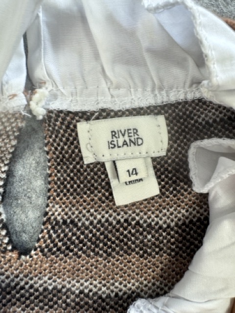 River Island Brown & Black Zebra Print Sweater Size 14 image 3