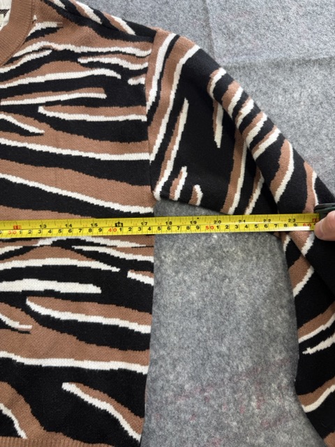 River Island Brown & Black Zebra Print Sweater Size 14 image 5