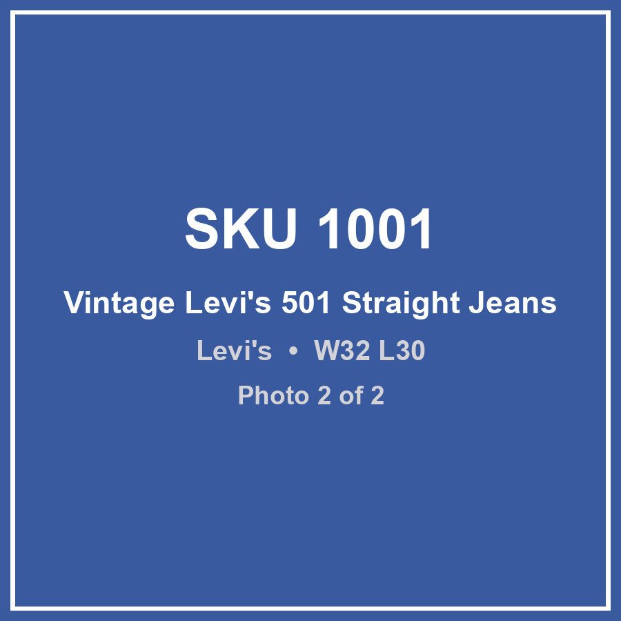 Vintage Levi's 501 Straight Jeans image 2