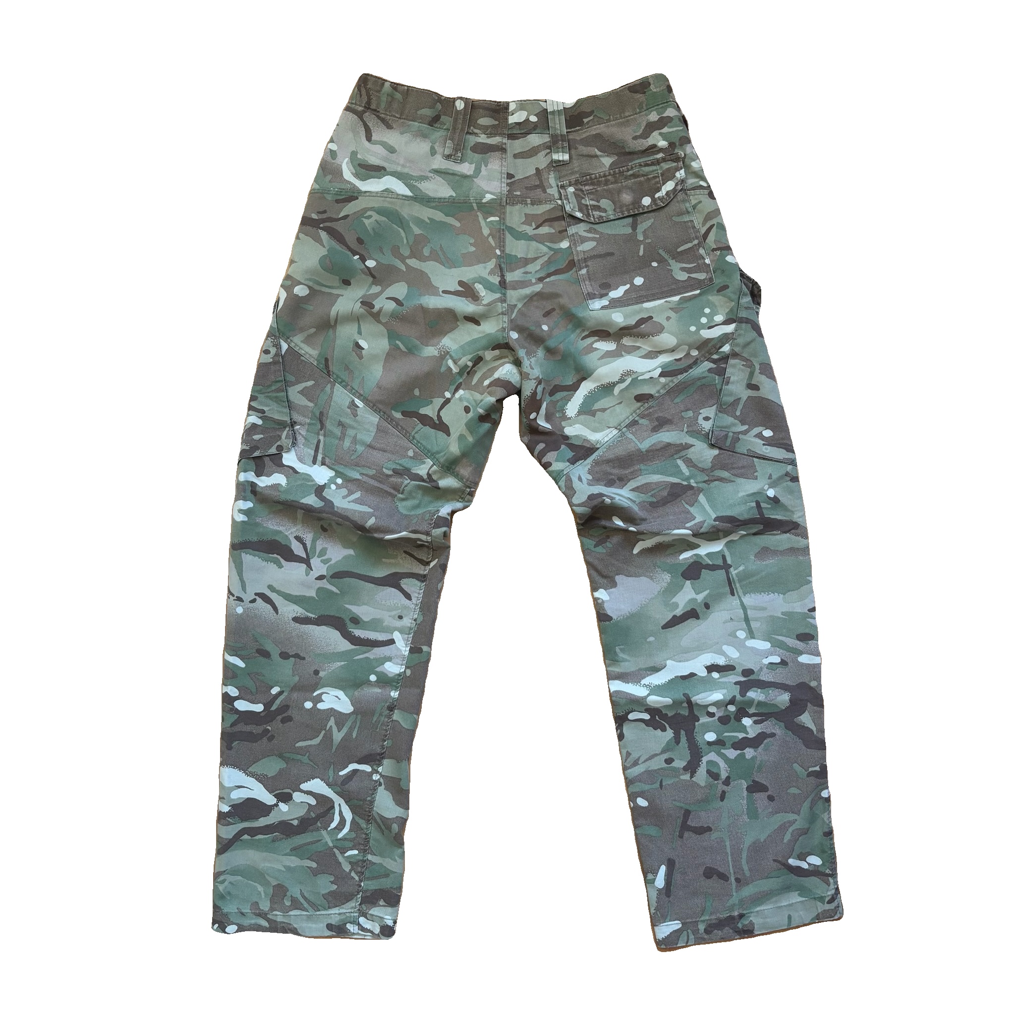 Unbranded Green Camouflage Military Cargo Trousers L