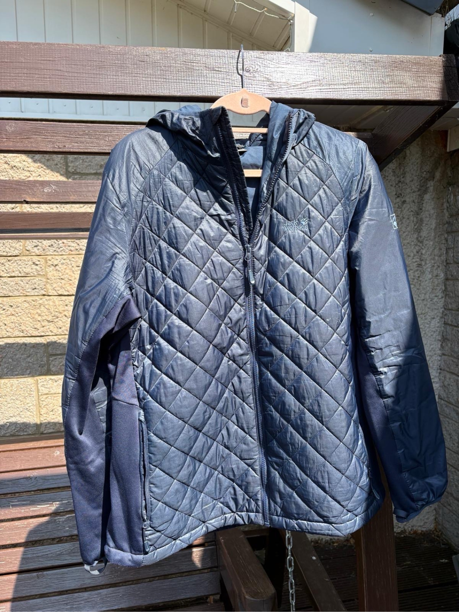 Jack Wolfskin Navy Quilted Outdoor Jacket XXL Women