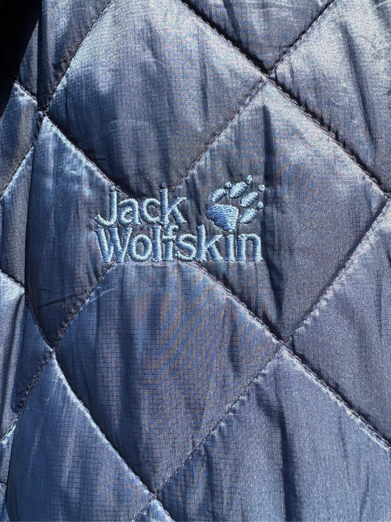 Jack Wolfskin Navy Quilted Outdoor Jacket XXL Women image 3