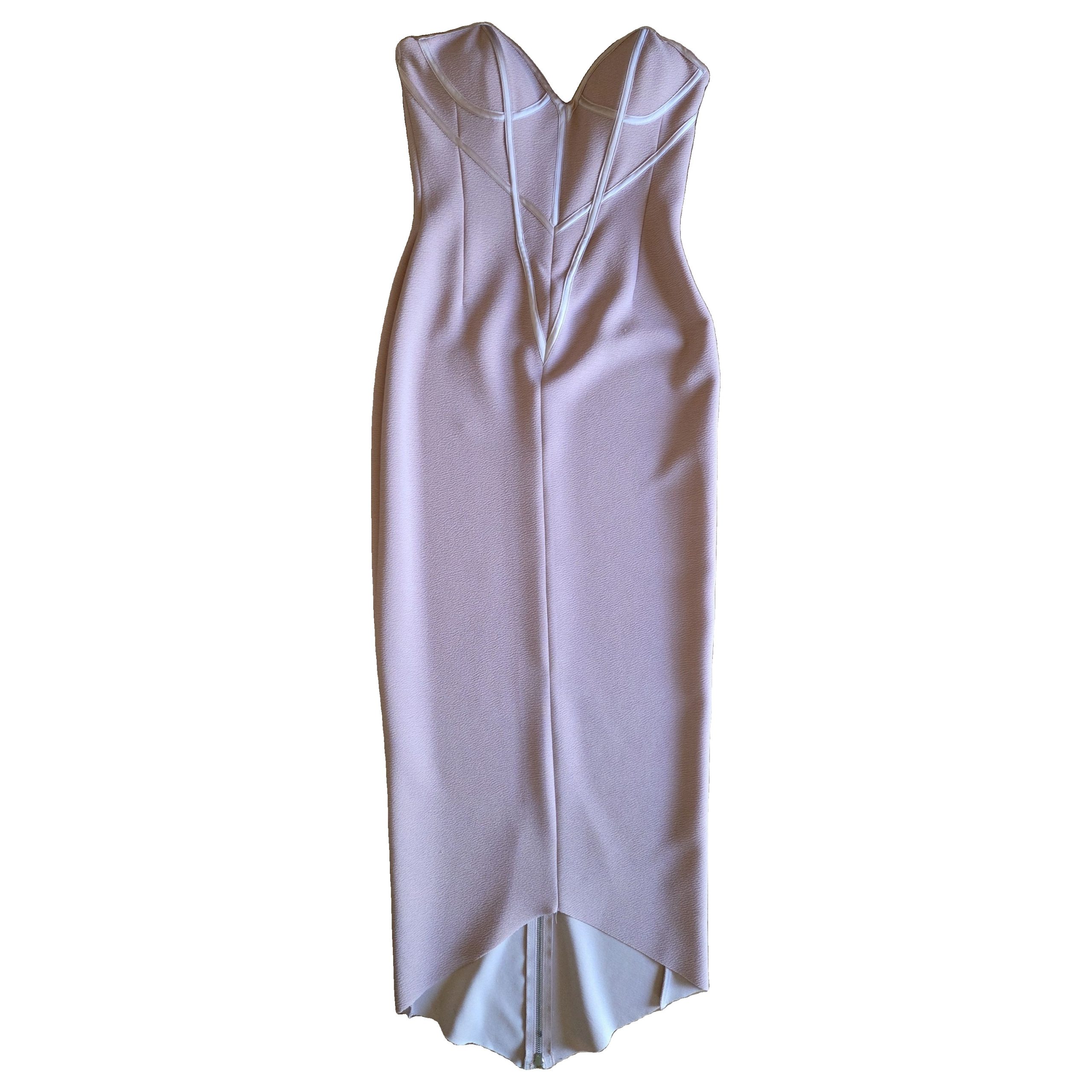 LEXI Pink Strapless Midi Dress AU/UK 10 image 3