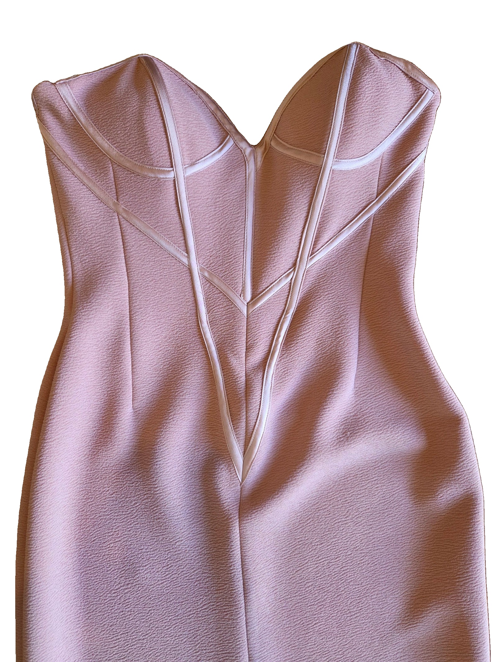 LEXI Pink Strapless Midi Dress AU/UK 10 image 4