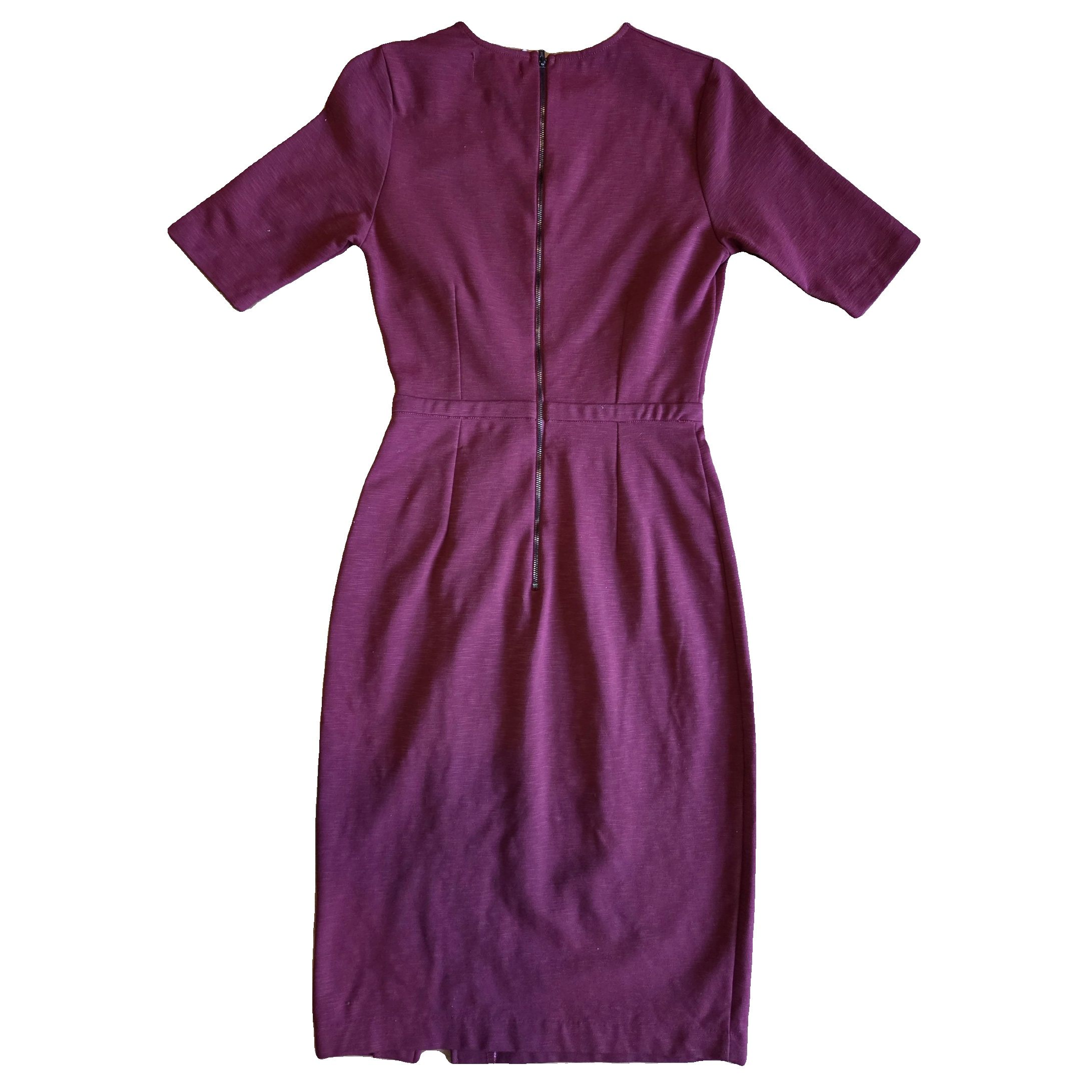Oxford Burgundy Paige Ponte Button Dress Size 8 Women image 4