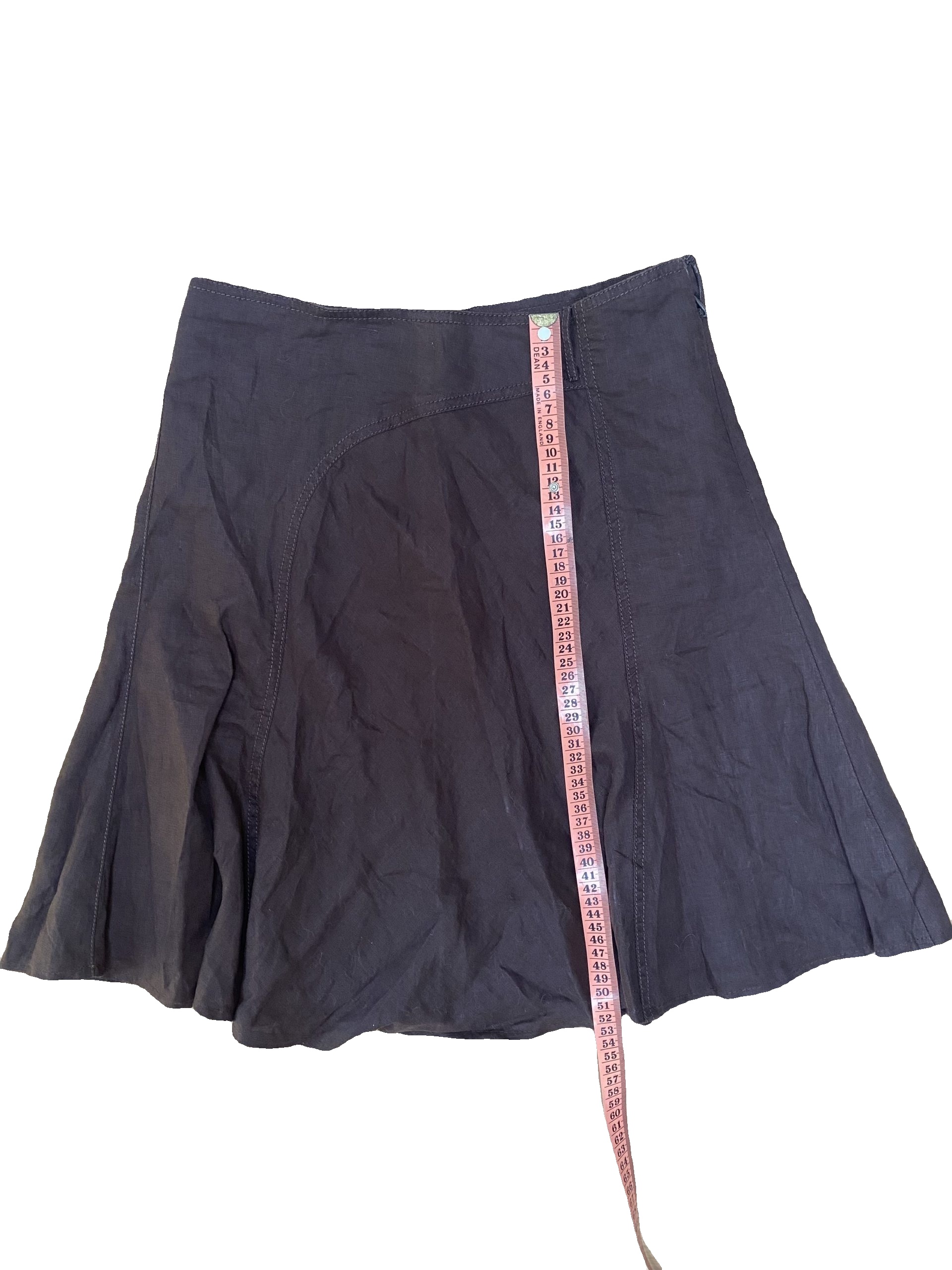 Vintage Black Flared Skirt Size S Cotton Blend image 3