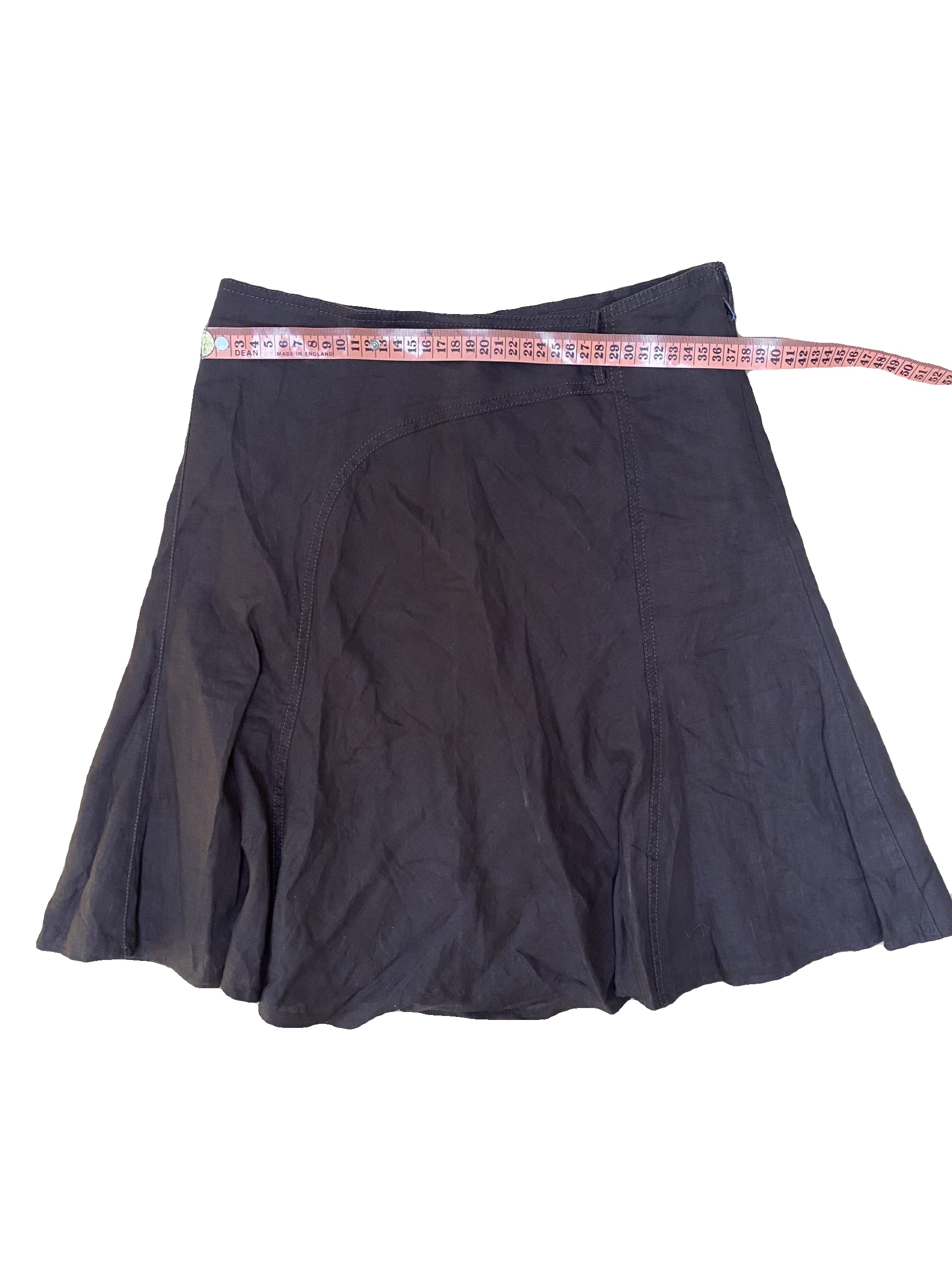 Vintage Black Flared Skirt Size S Cotton Blend image 4