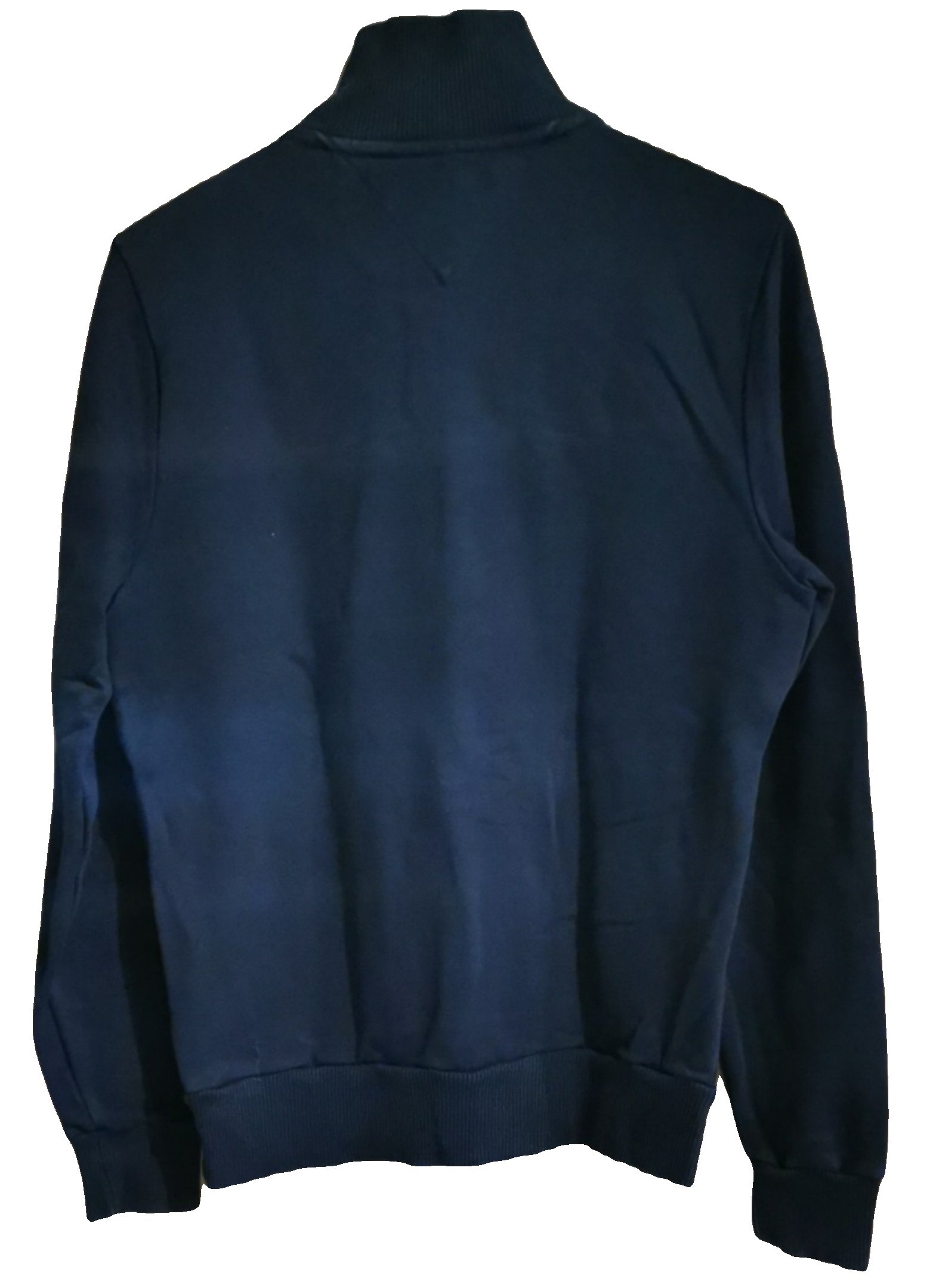 Tommy Hilfiger Navy Blue Zip Neck Sweatshirt Jumper Small Cotton image 2