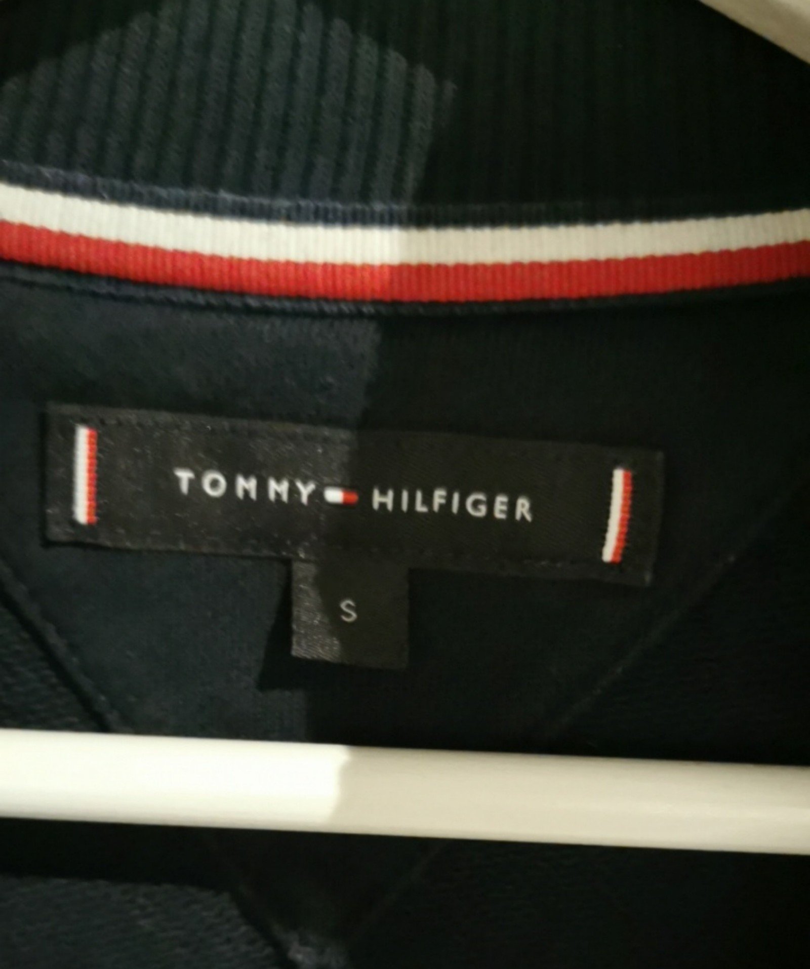 Tommy Hilfiger Navy Blue Zip Neck Sweatshirt Jumper Small Cotton image 4