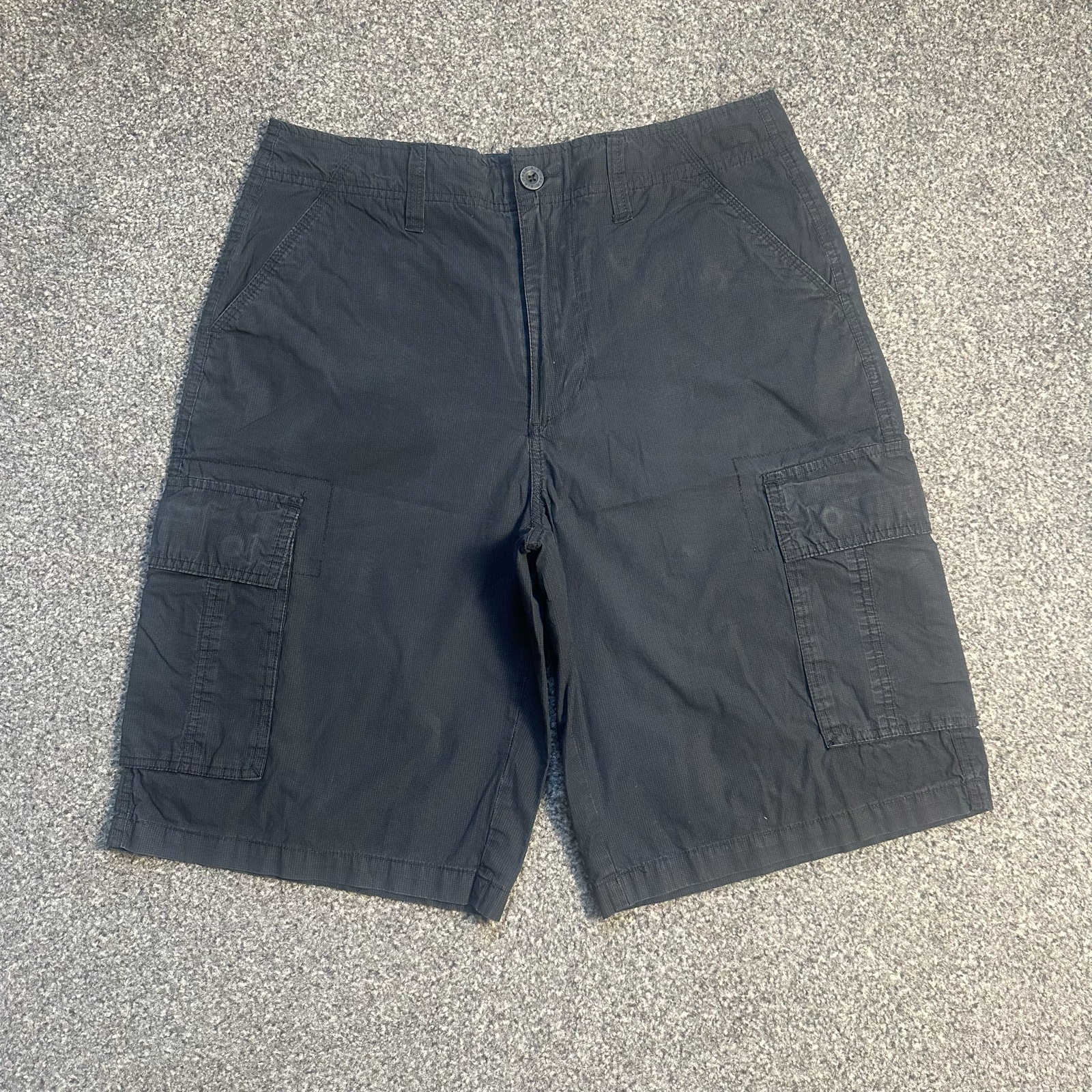 Airwalk Black Cargo Shorts | | Knee Length | Cotton | Utility