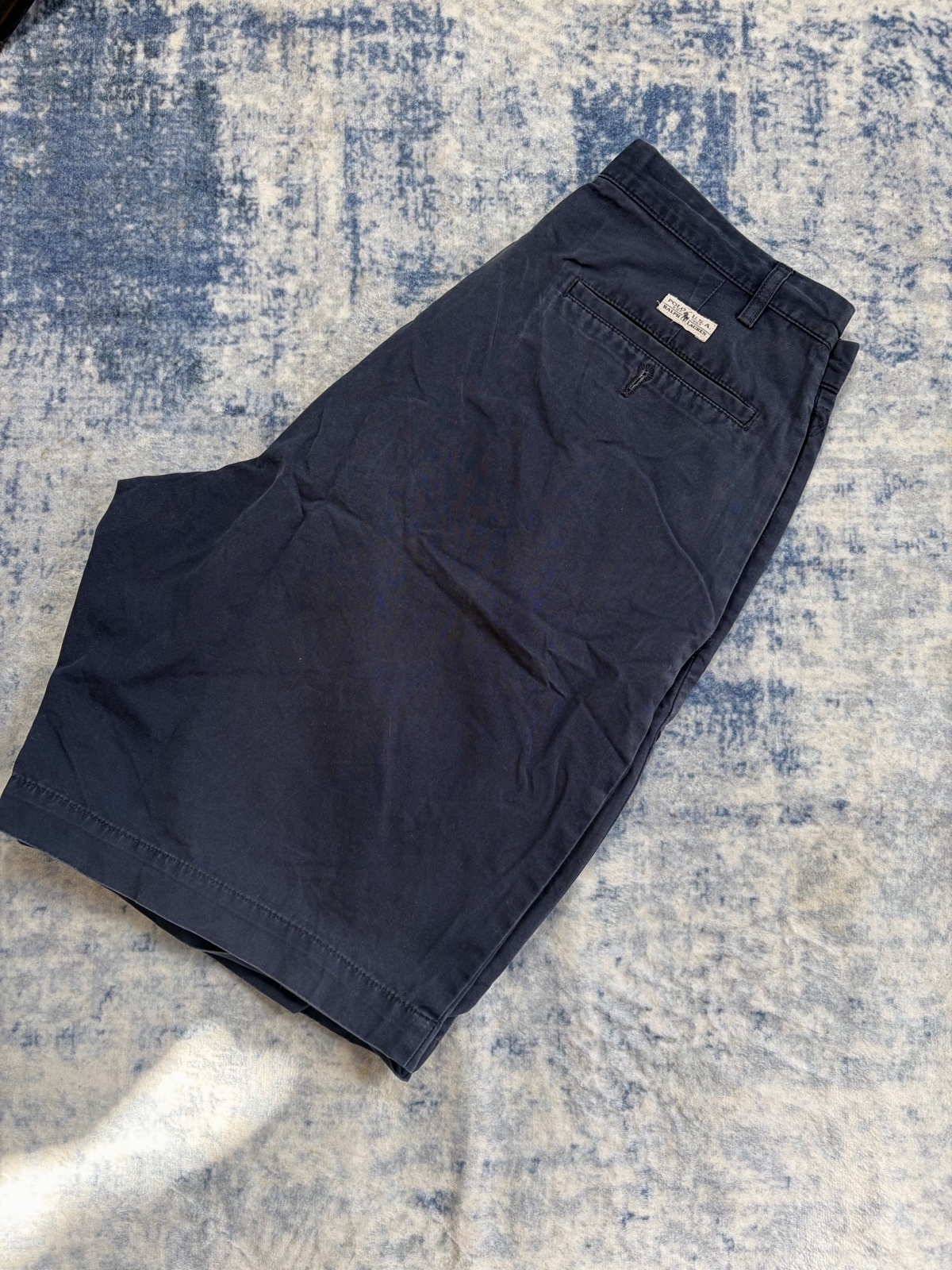 Polo Ralph Lauren Navy Cotton Chino Shorts Large