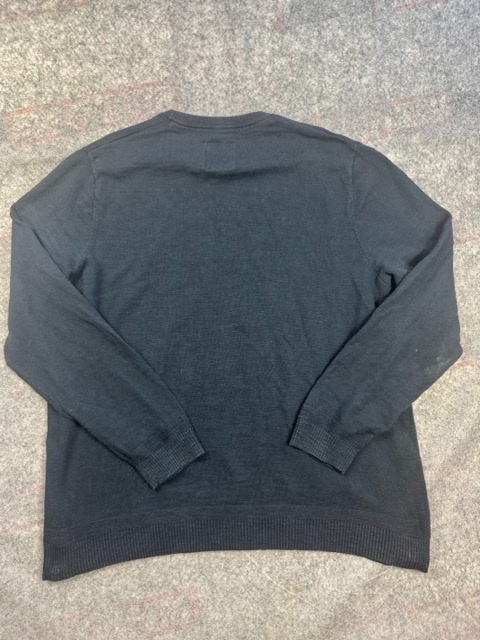 FatFace Navy Crew Neck Cotton Jumper Large - Ribbed Trim, Embroidered Logo image 9