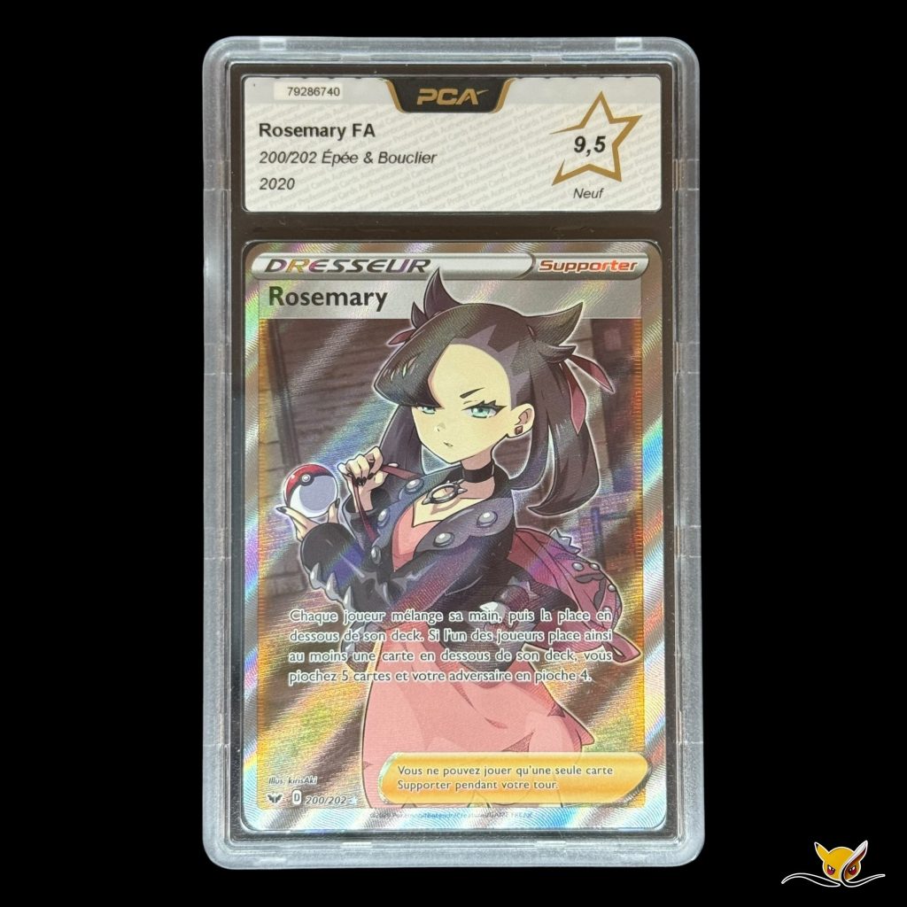 Pokémon PCA Grade 9.5 Rosemary FA 200/202 Épée & Bouclier 2020 Carte Brillante Rare