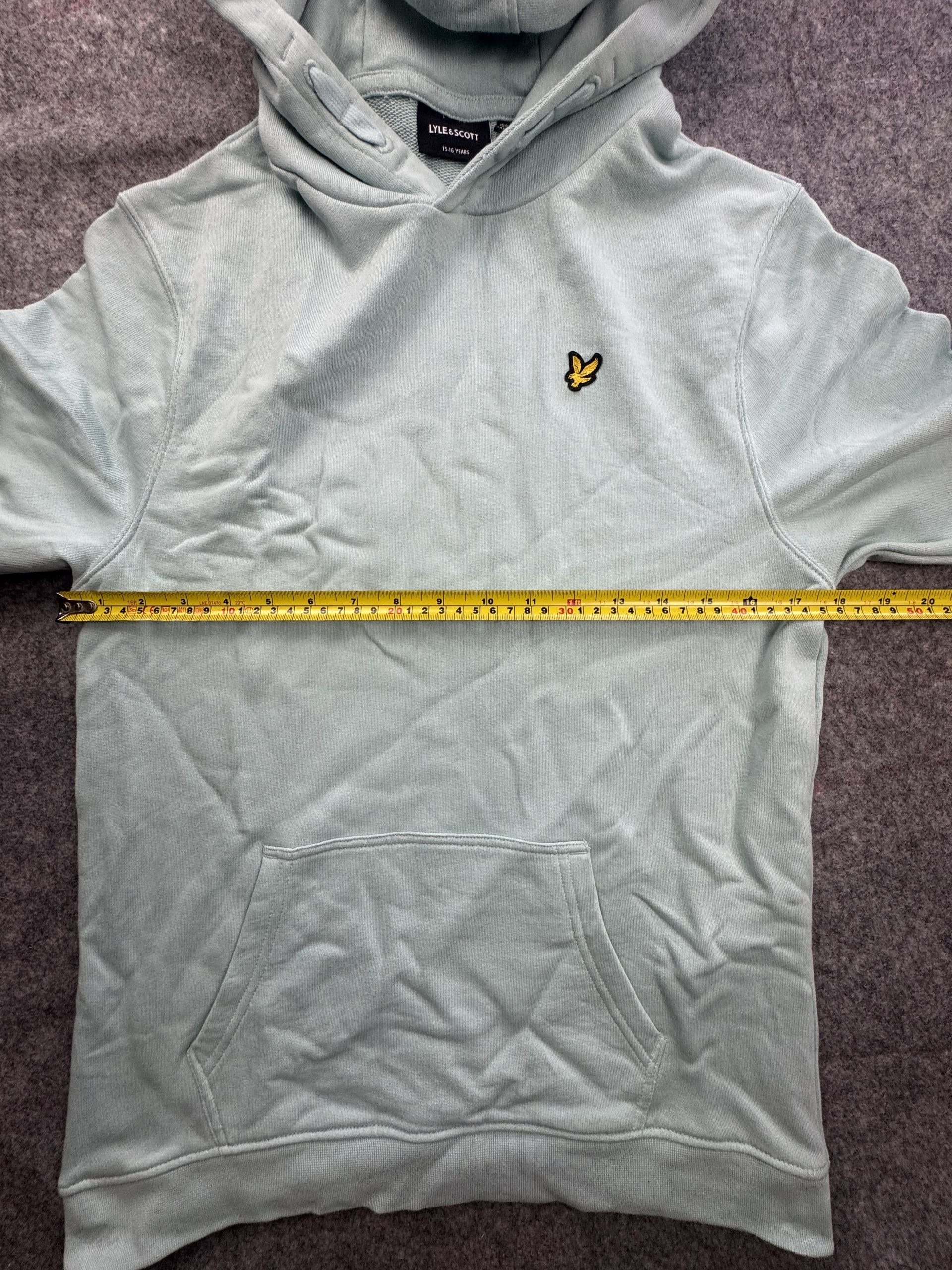 Lyle & Scott Mint Green Hoodie Youth 15-16 Years Eagle Logo image 4