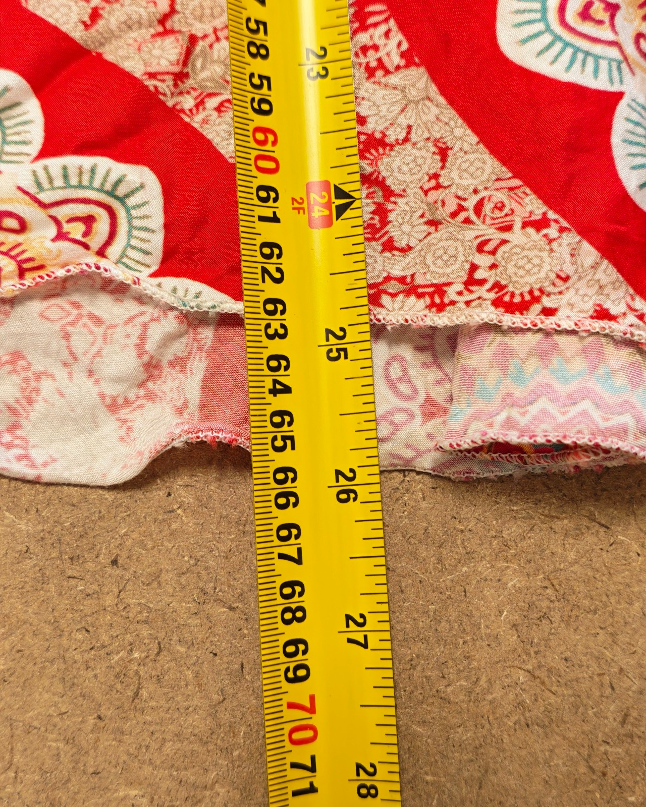 Bows Boutiques Red Multi Print Sleeveless Top Medium image 6