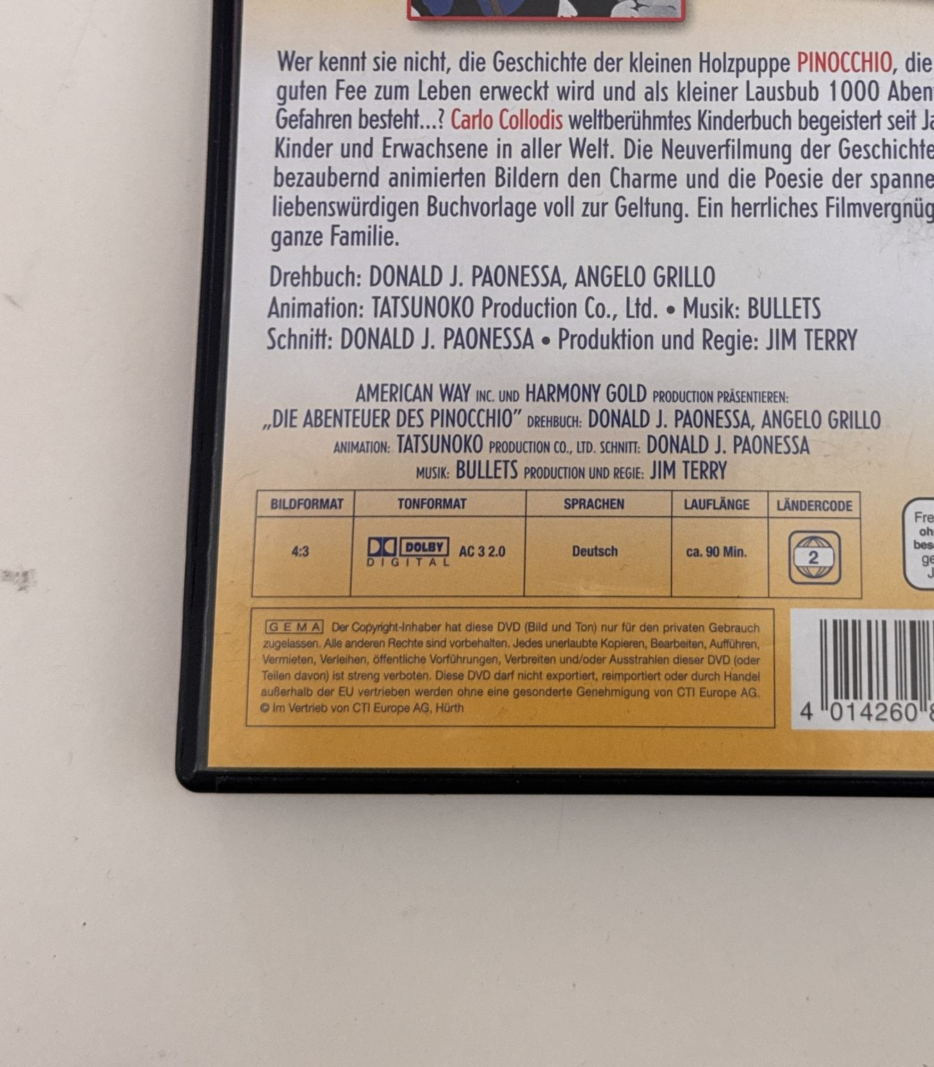 Die Abenteuer des Pinocchio DVD German Animation CD-A- 19 image 7