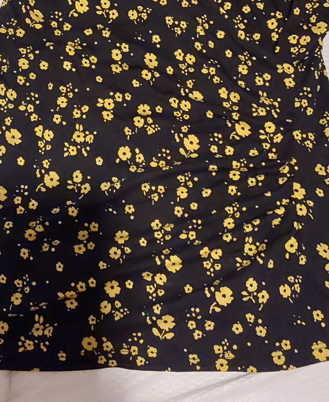 Boden Black & Yellow Floral Print Dress UK Womans Ladies Size 12 BNWT image 9