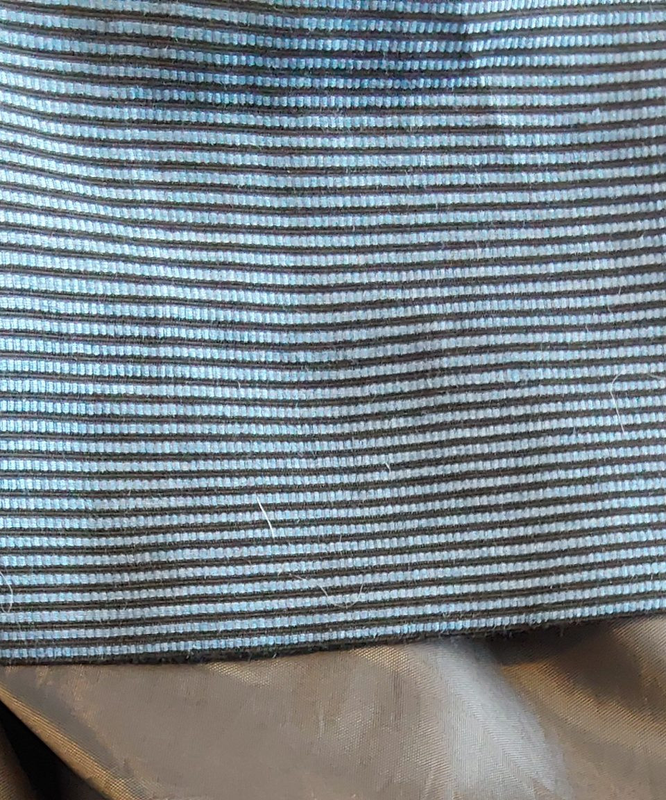 Autograph Marks & Spencers Blue Brown & Beige Striped Sleeveless Dress UK 10 Y2K image 9