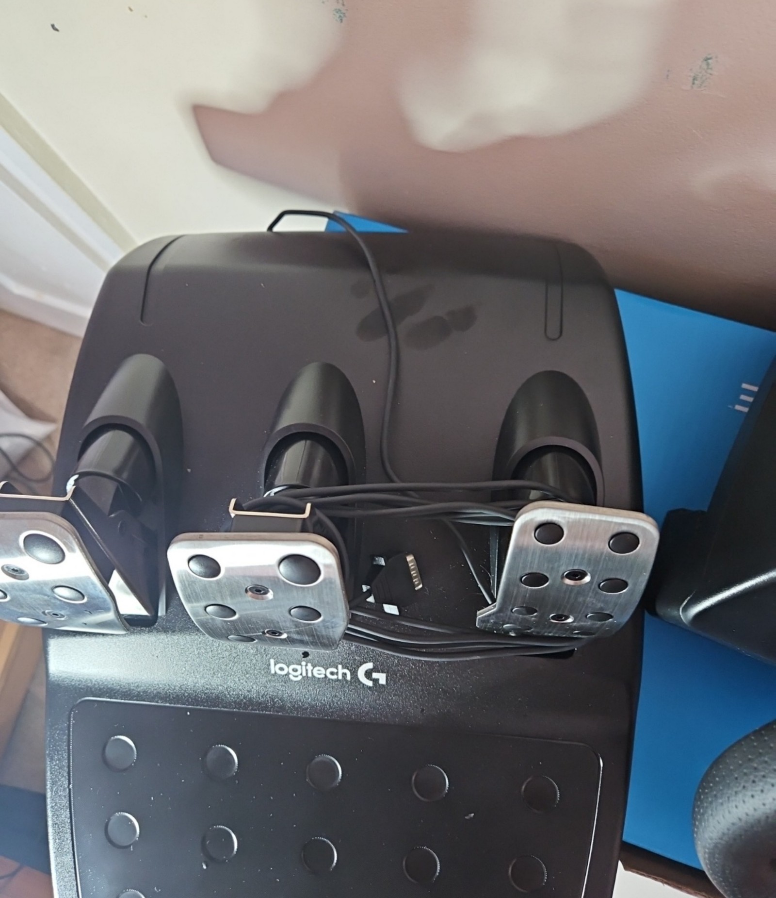Logitech Black G29 Driving Force Racing Wheel and Pedals PS3 PS4 image 5