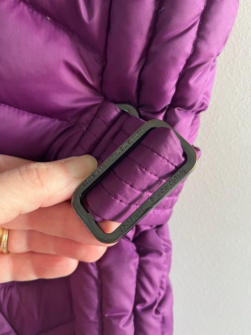 Lululemon Purple Black Quilted Reversible Puffer Vest Size AU 10 US 6 image 4