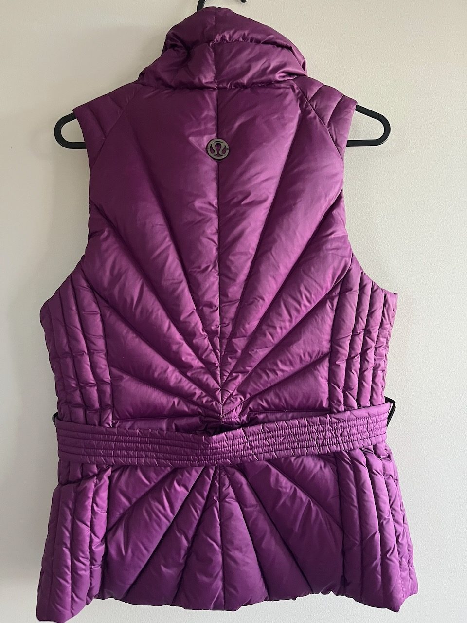Lululemon Purple Black Quilted Reversible Puffer Vest Size AU 10 US 6 image 5