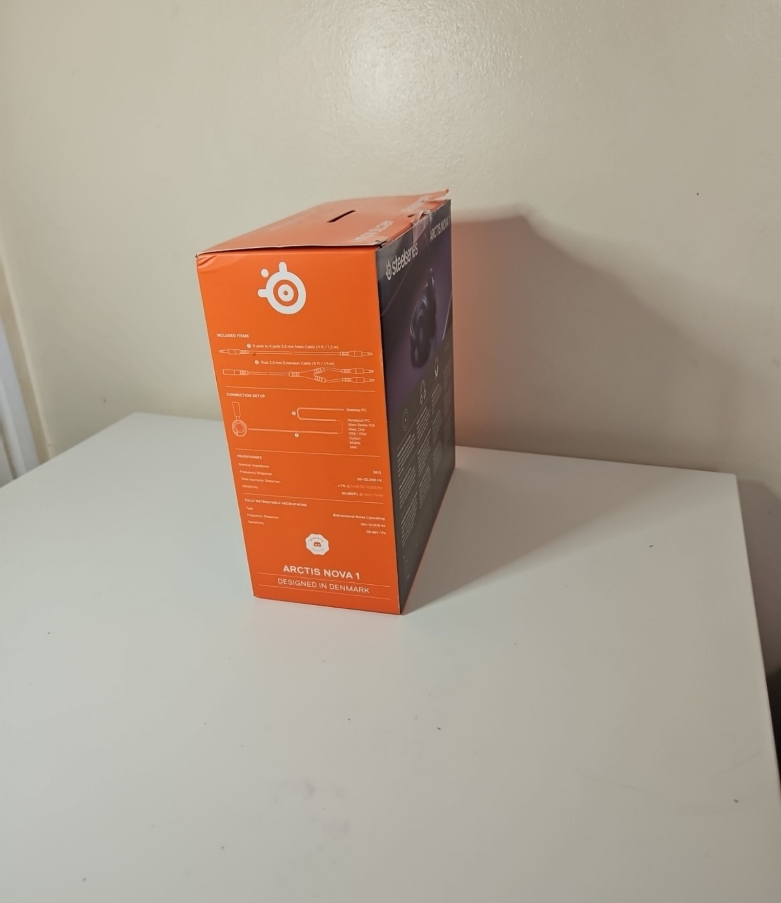 SteelSeries Black Arctis Nova 1 Gaming Headset- Boxes image 2