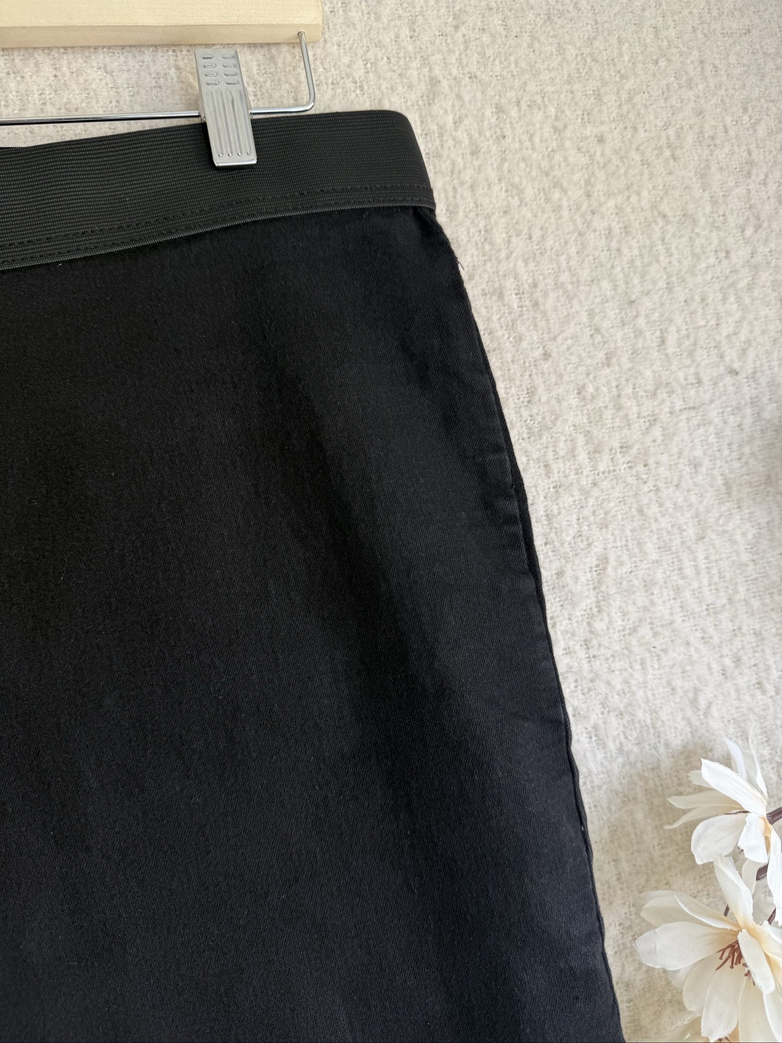 Papaya Black Denim Jeggings UK 18 Stretch Cotton Polyester Elastane image 2