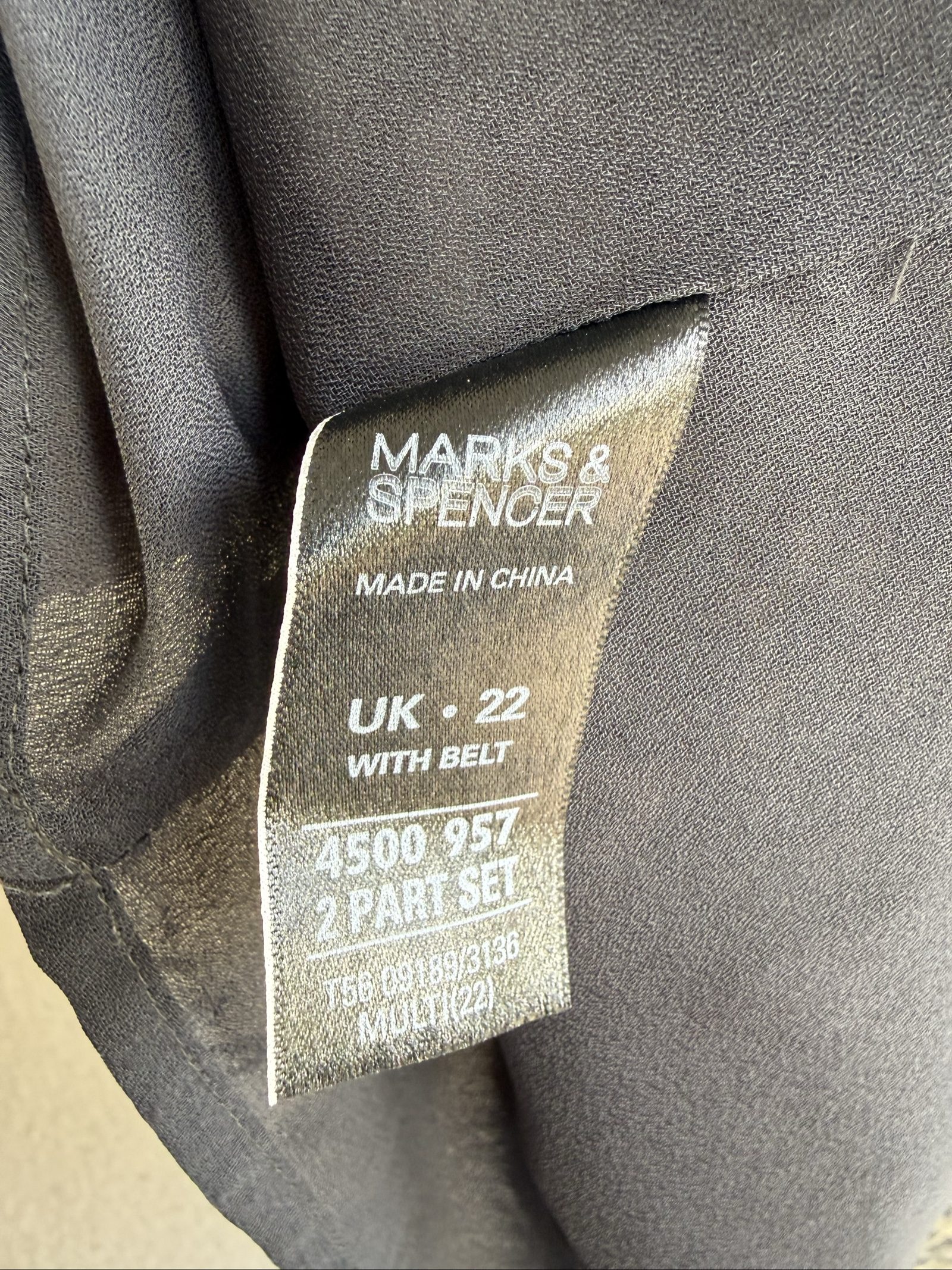 Marks & Spencer Snakeskin Print Shift Dress UK 22 Puff Sleeve Occasion Dress image 6