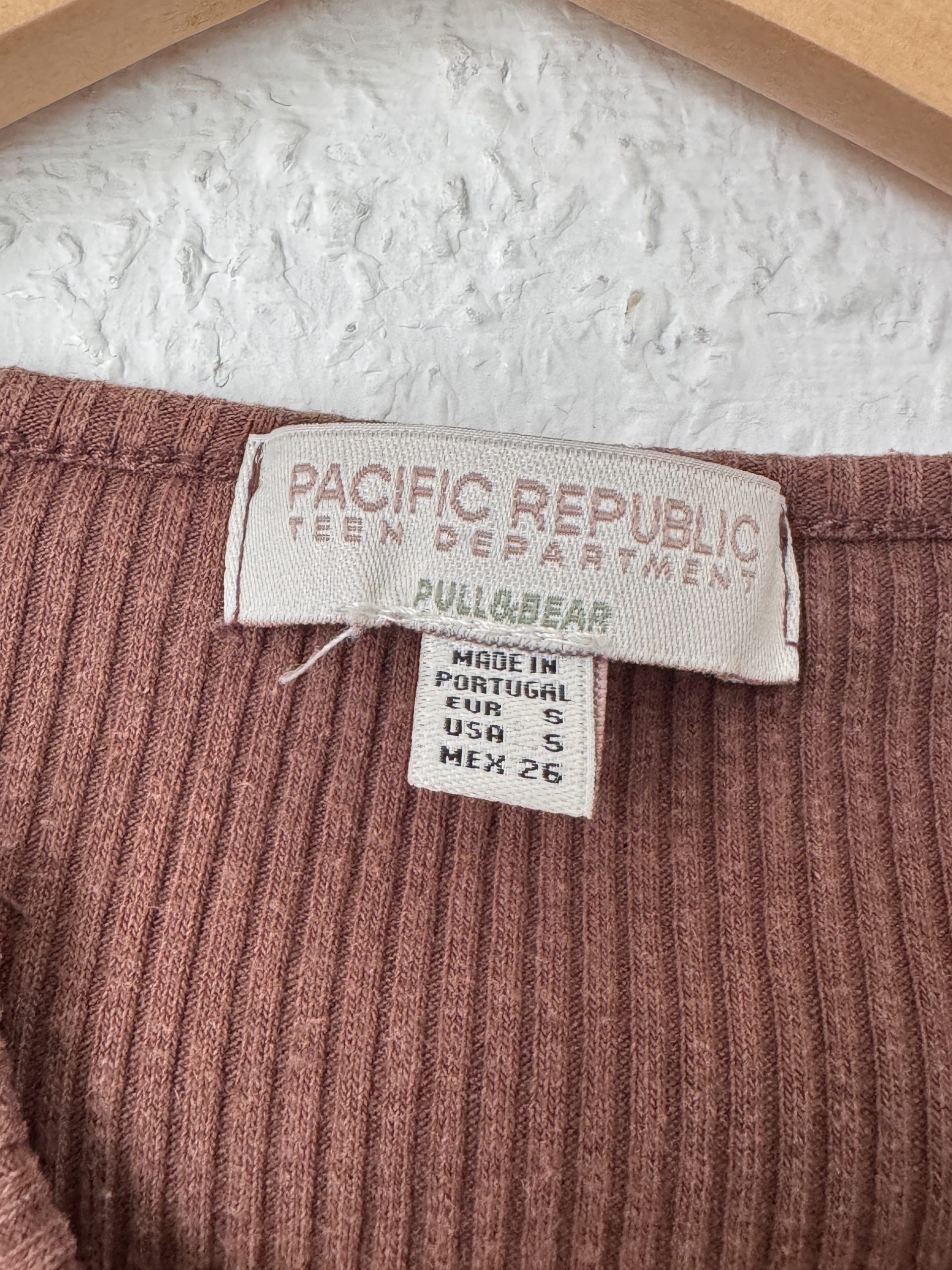 Pacific Republic Brown Ribbed Pullover Women's Small 2877 image 4