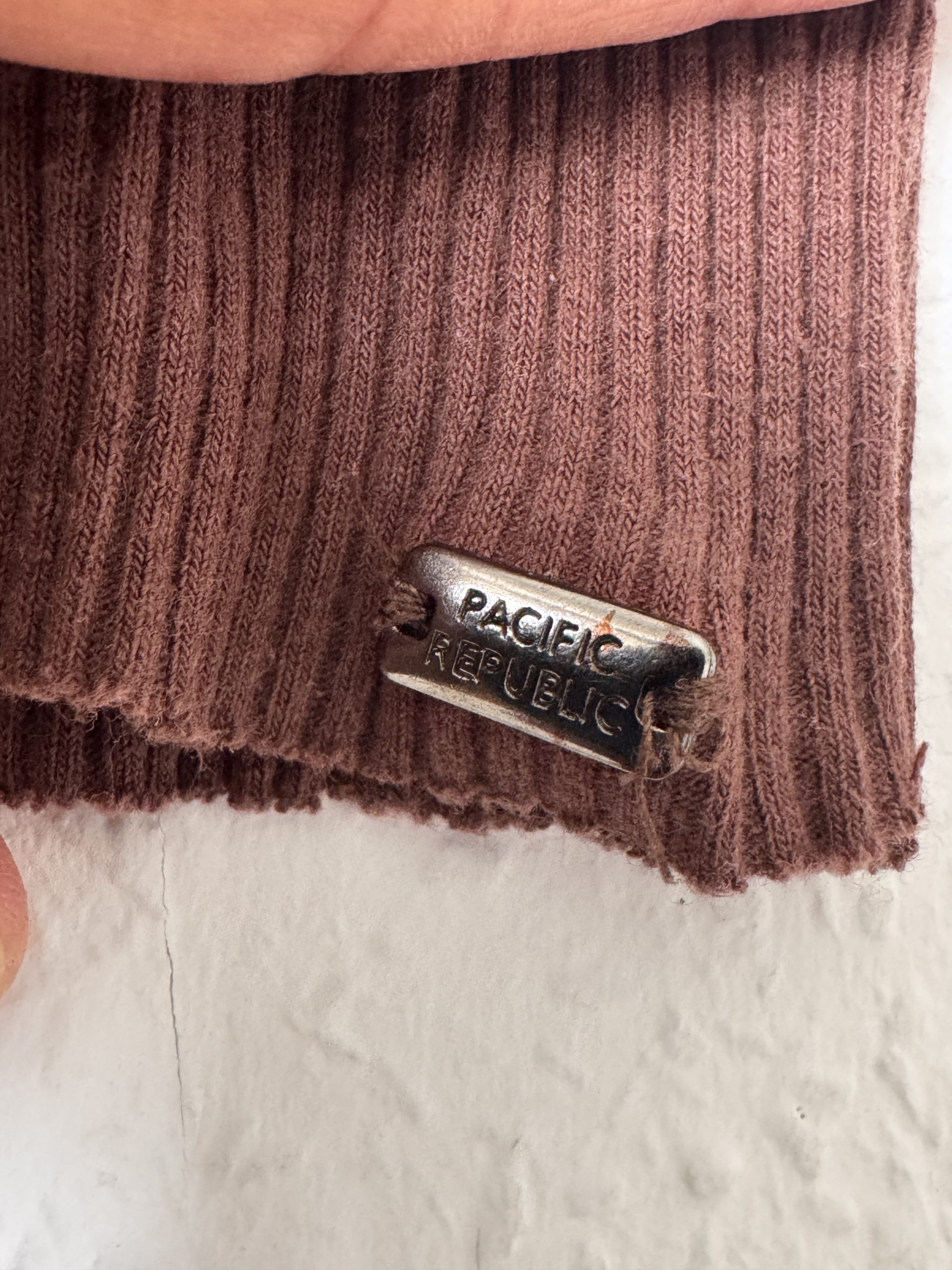 Pacific Republic Brown Ribbed Pullover Women's Small 2877 image 6
