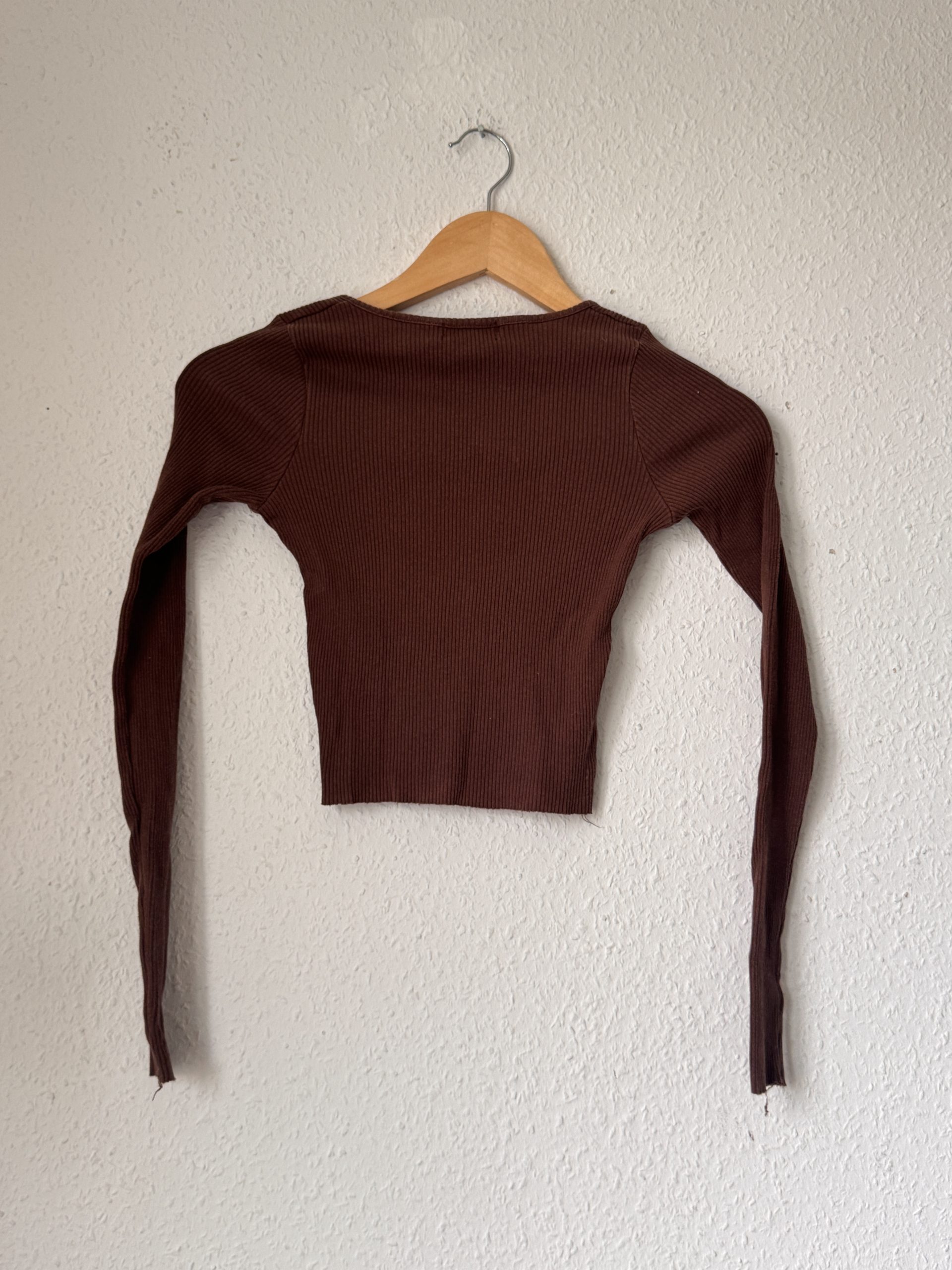 Pacific Republic Brown Ribbed Pullover Women's Small 2877 image 7