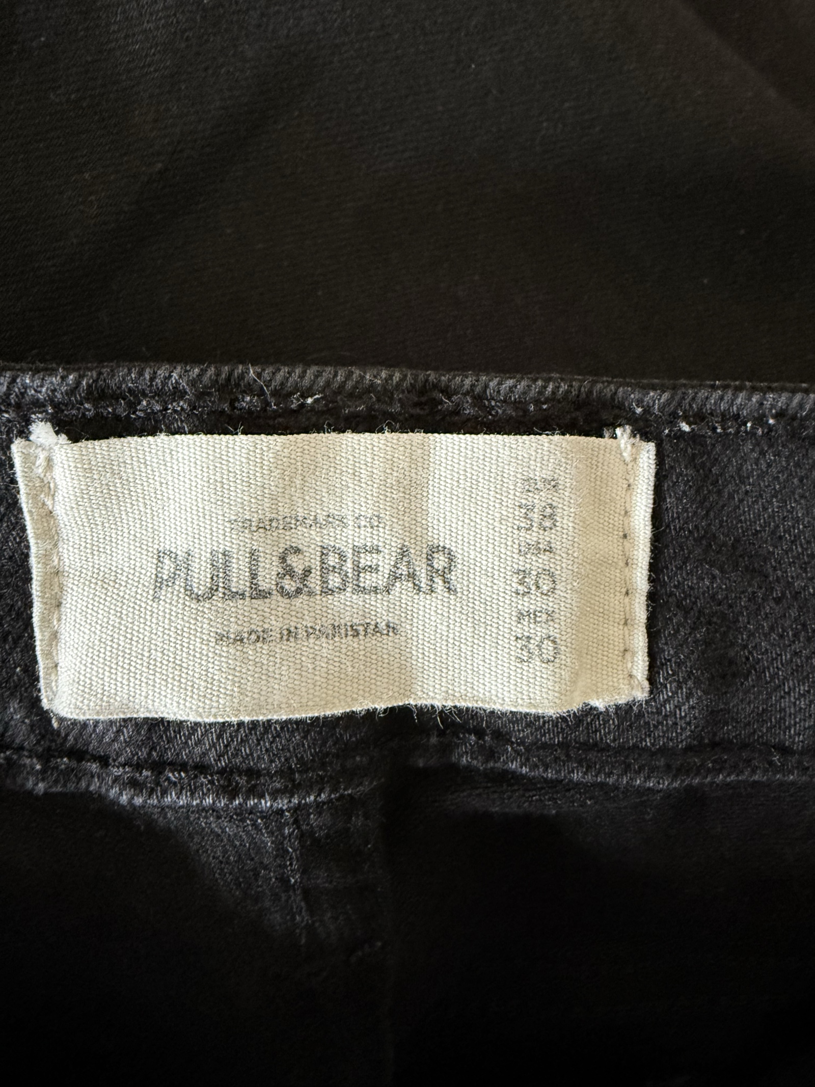 Pull&Bear Black Skinny Jeans Slim Fit Denim Pants UK 10 Classic Style image 4