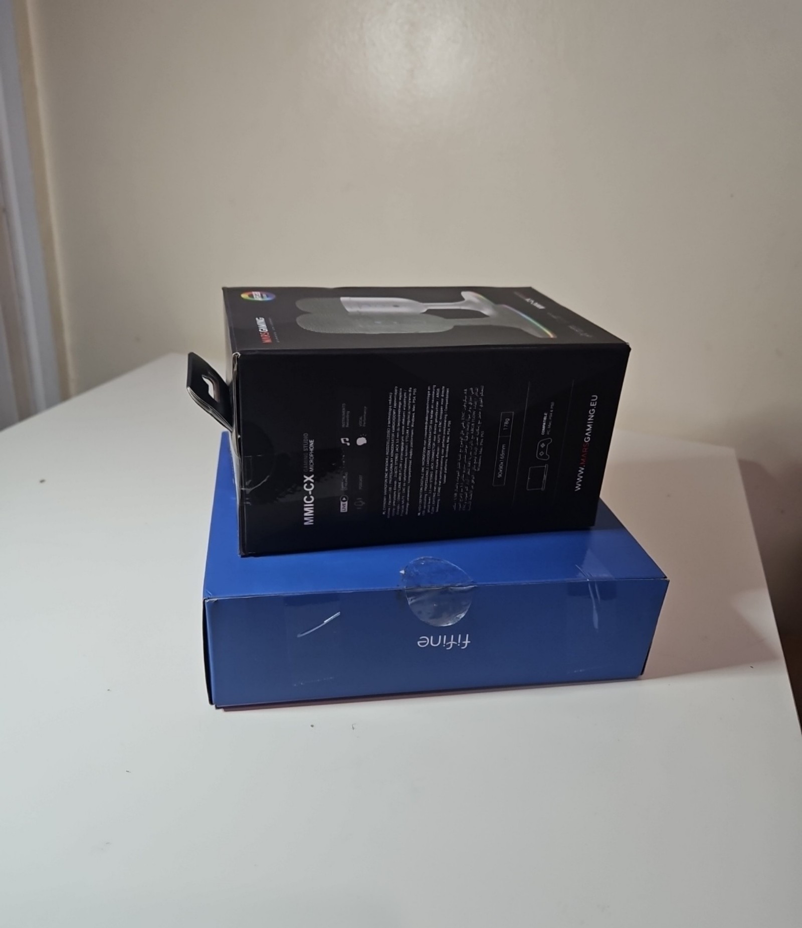 Mars Gaming MMIC-CX Black ARGB Studio Microphone & Fifine Black AmpliGame Gaming Mixer image 5