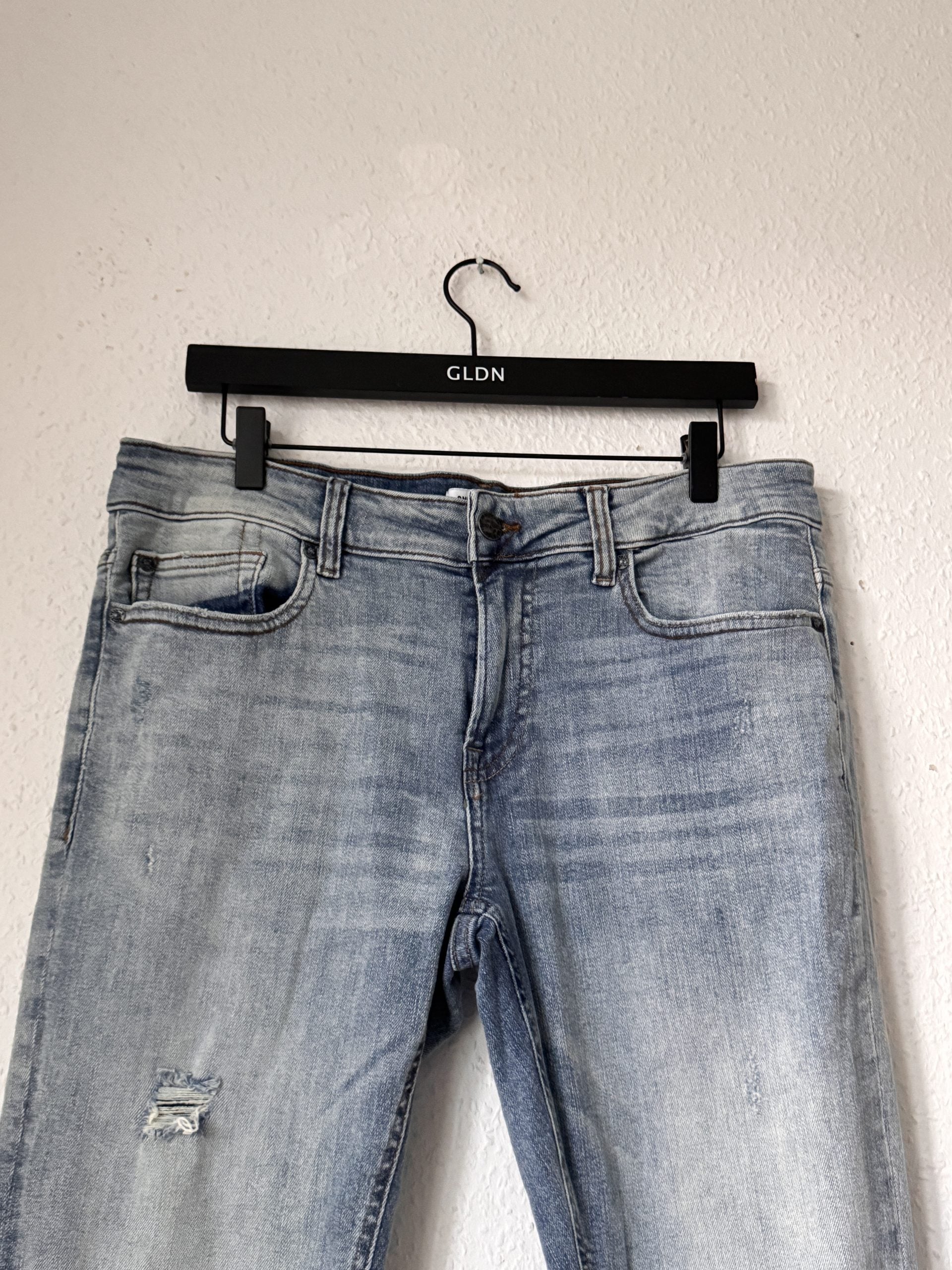 Unbranded Light Blue Distressed Slim Fit Jeans 31 Waist 2889 image 5