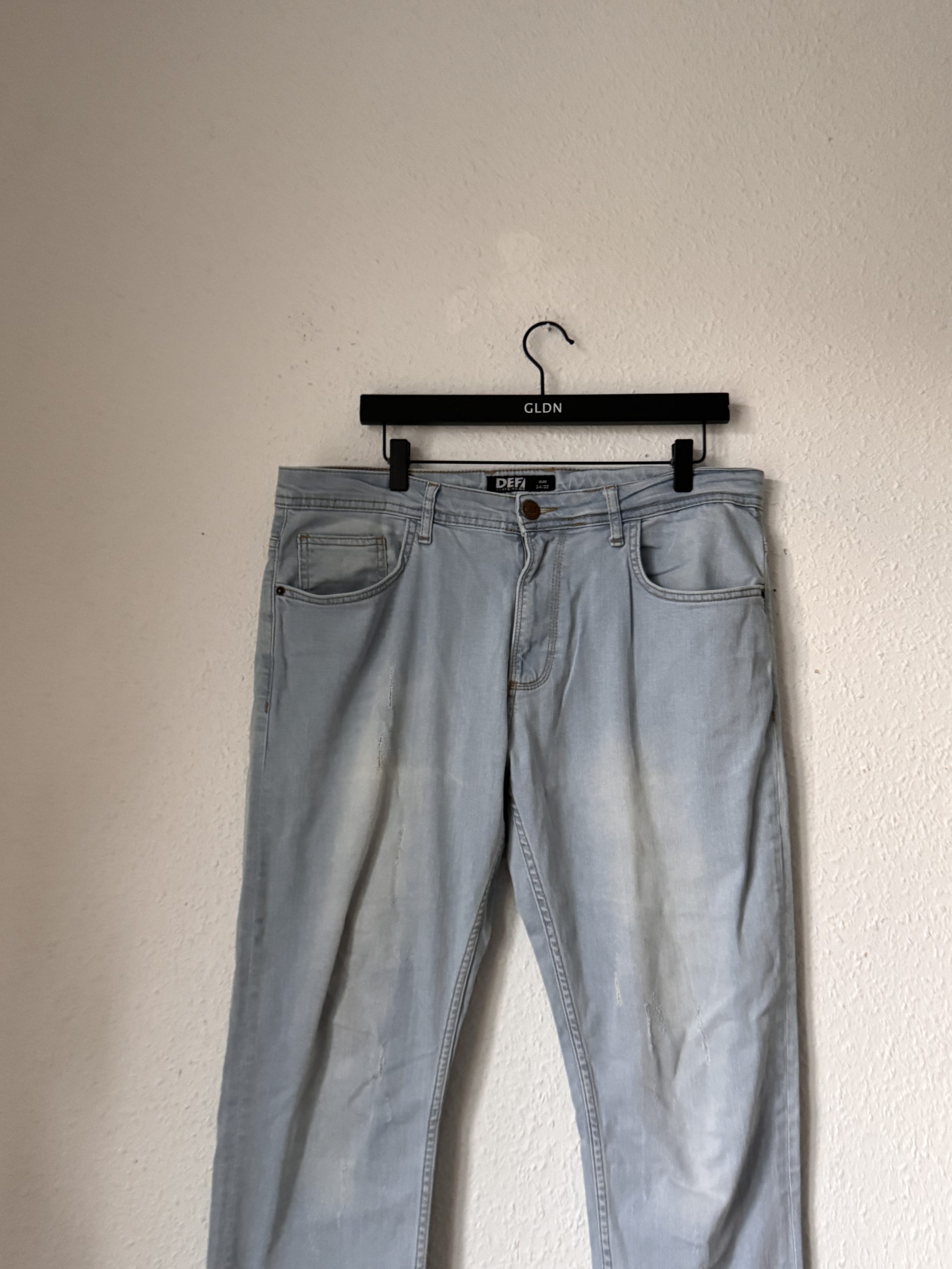 DEF Light Blue Denim Jeans 34x32 Slim Fit 2890 image 2