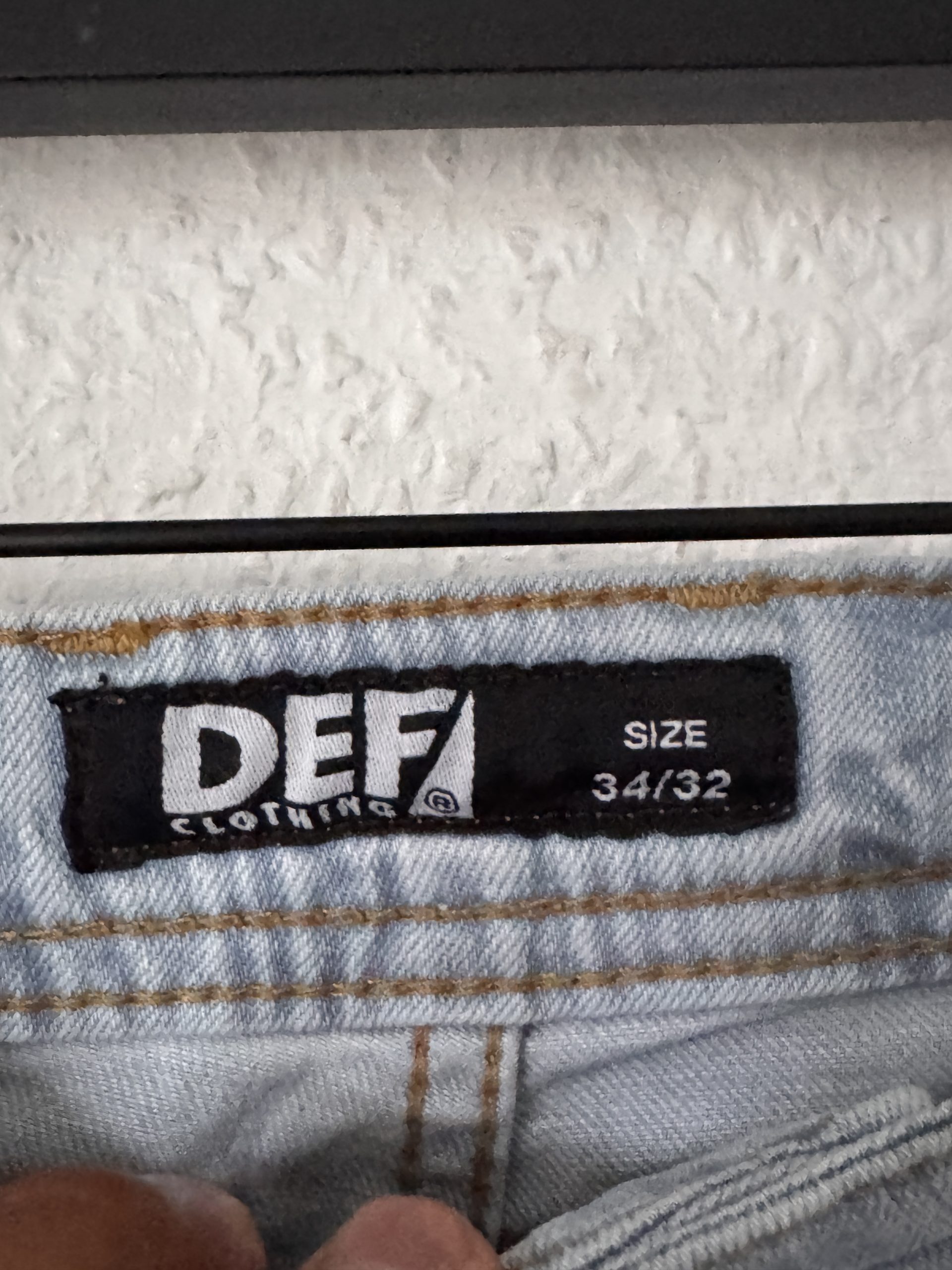 DEF Light Blue Denim Jeans 34x32 Slim Fit 2890 image 4
