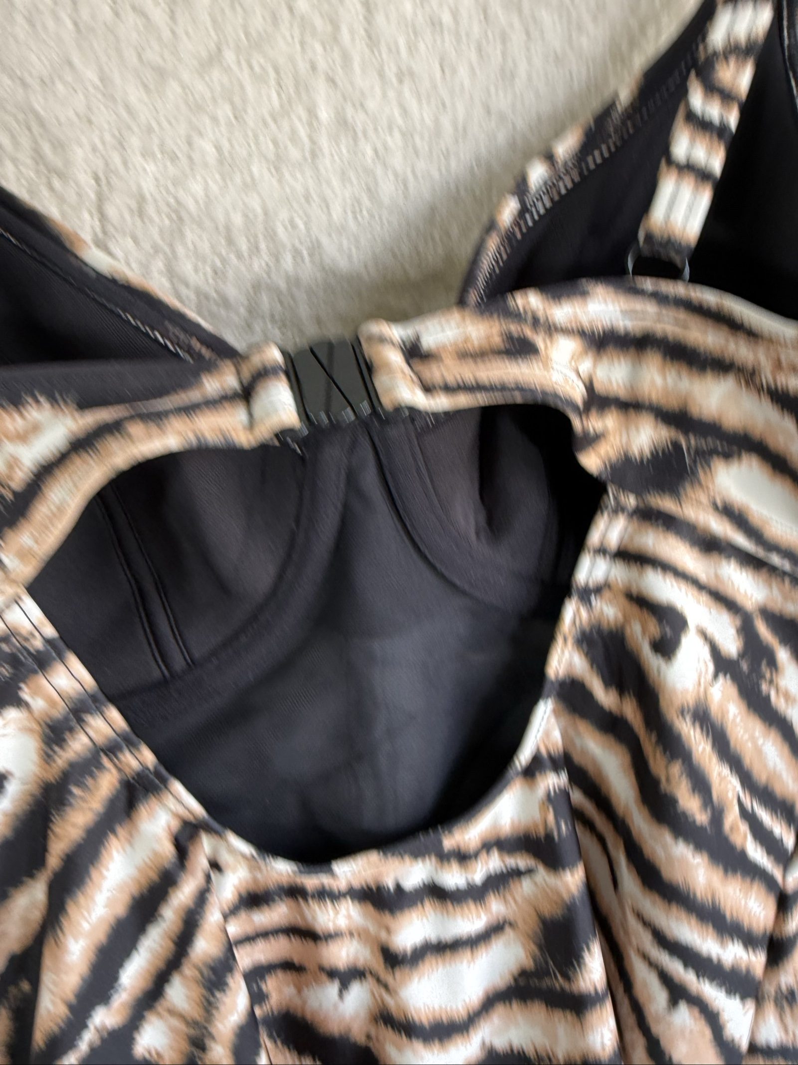 George Animal Print One-Piece Swimsuit UK 36C Underwired Padded Cup image 4