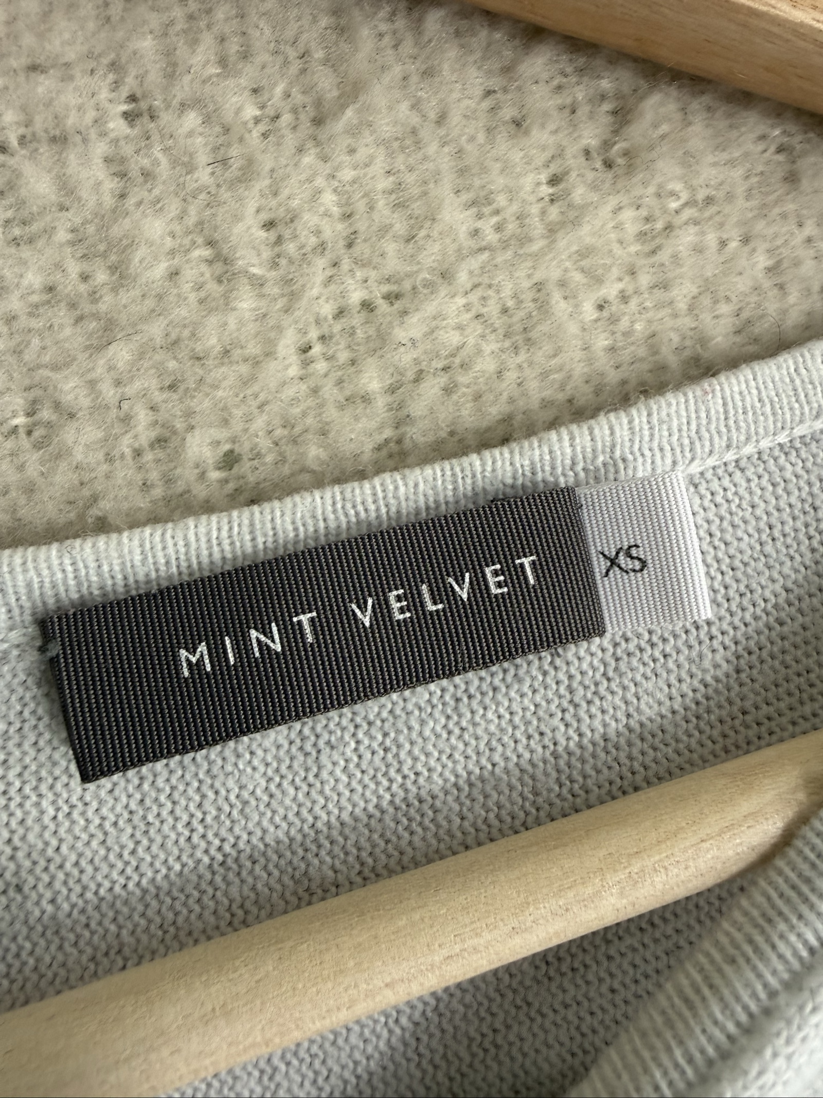 Mint Velvet Black Grey & White Star Print Jumper UK XS Soft Knitwear Top image 3
