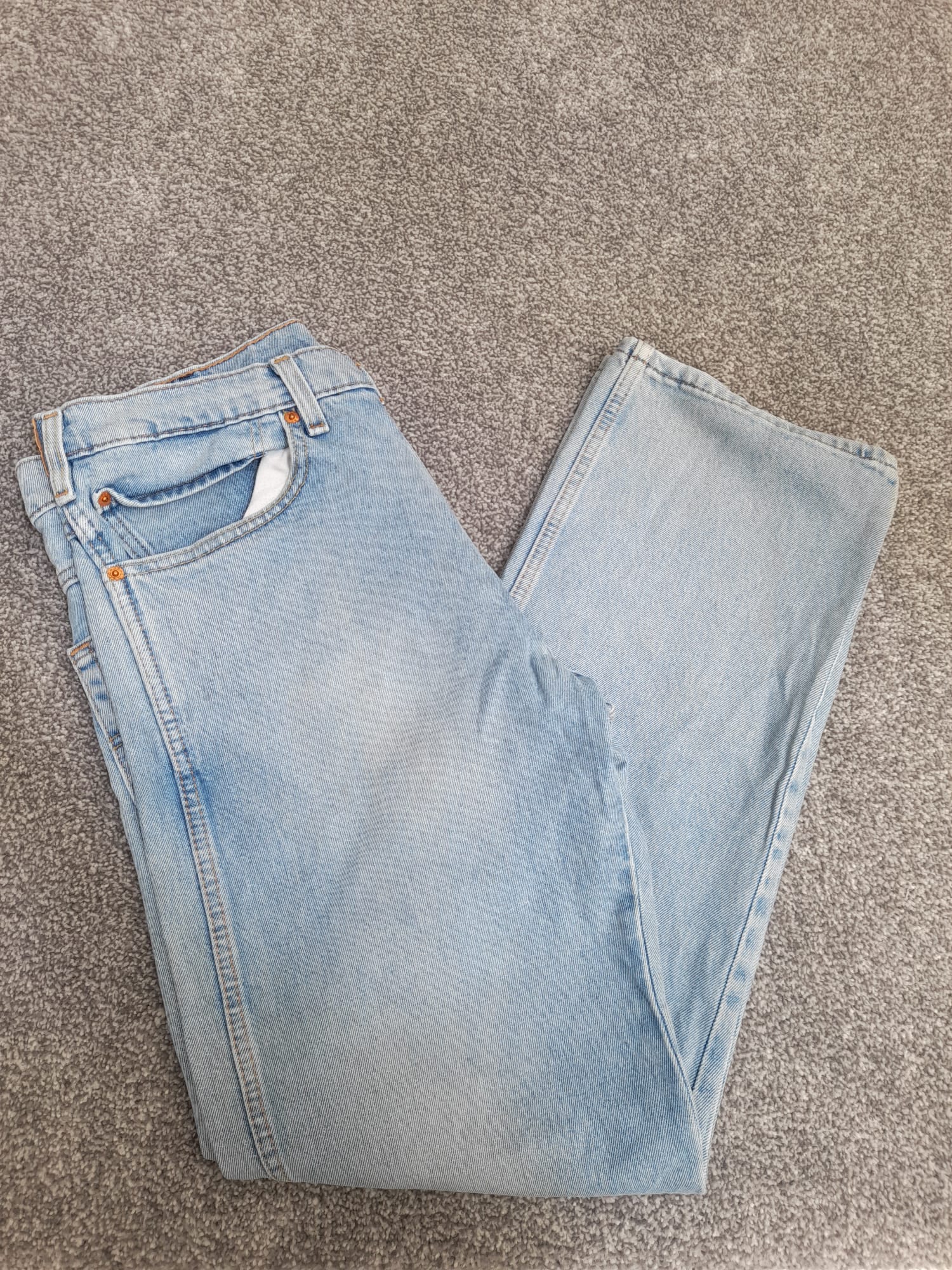 Levi's Light Blue Red Tab Baggy Fit Jeans 34" image 8
