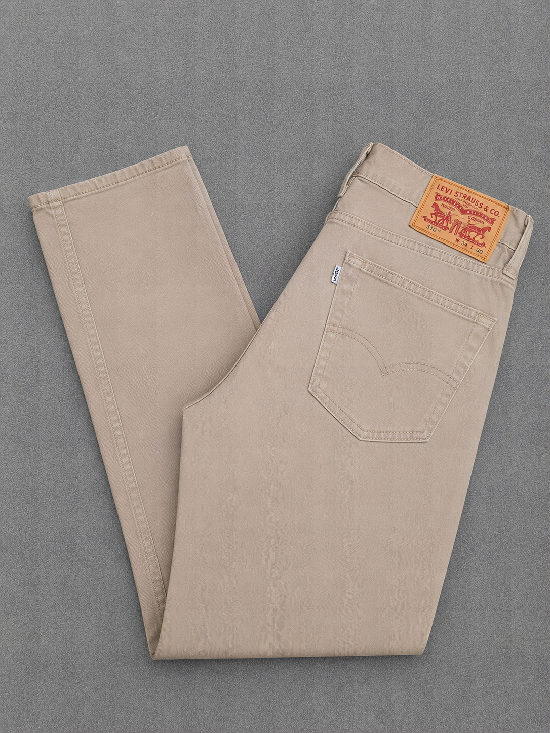 Levi's Beige 510 Skinny Fit Jeans White Tab 31"