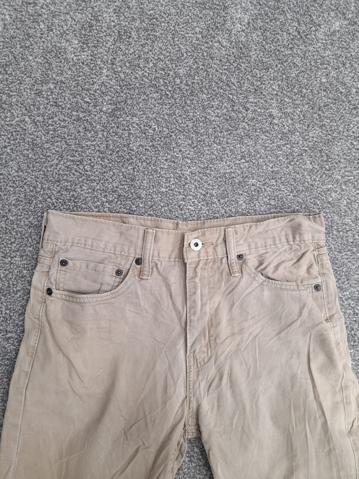 Levi's Beige 510 Skinny Fit Jeans White Tab 31" image 5