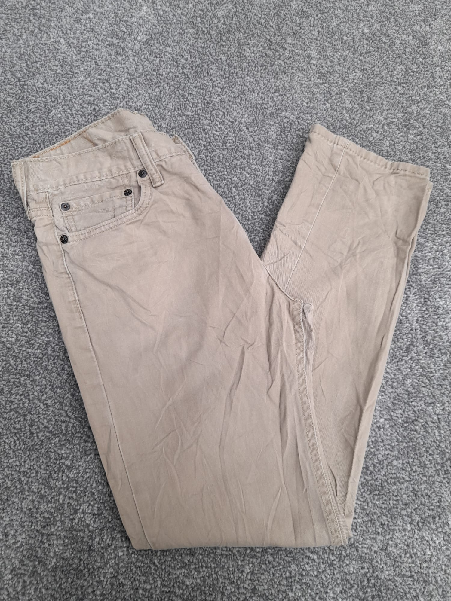 Levi's Beige 510 Skinny Fit Jeans White Tab 31" image 7