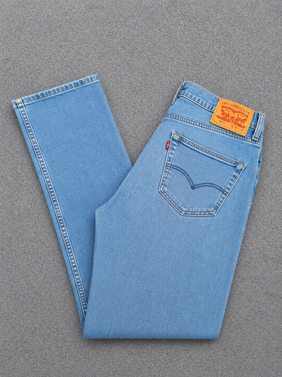 Levi's Light Blue 514 Slim Straight Red Tab Jeans 32"
