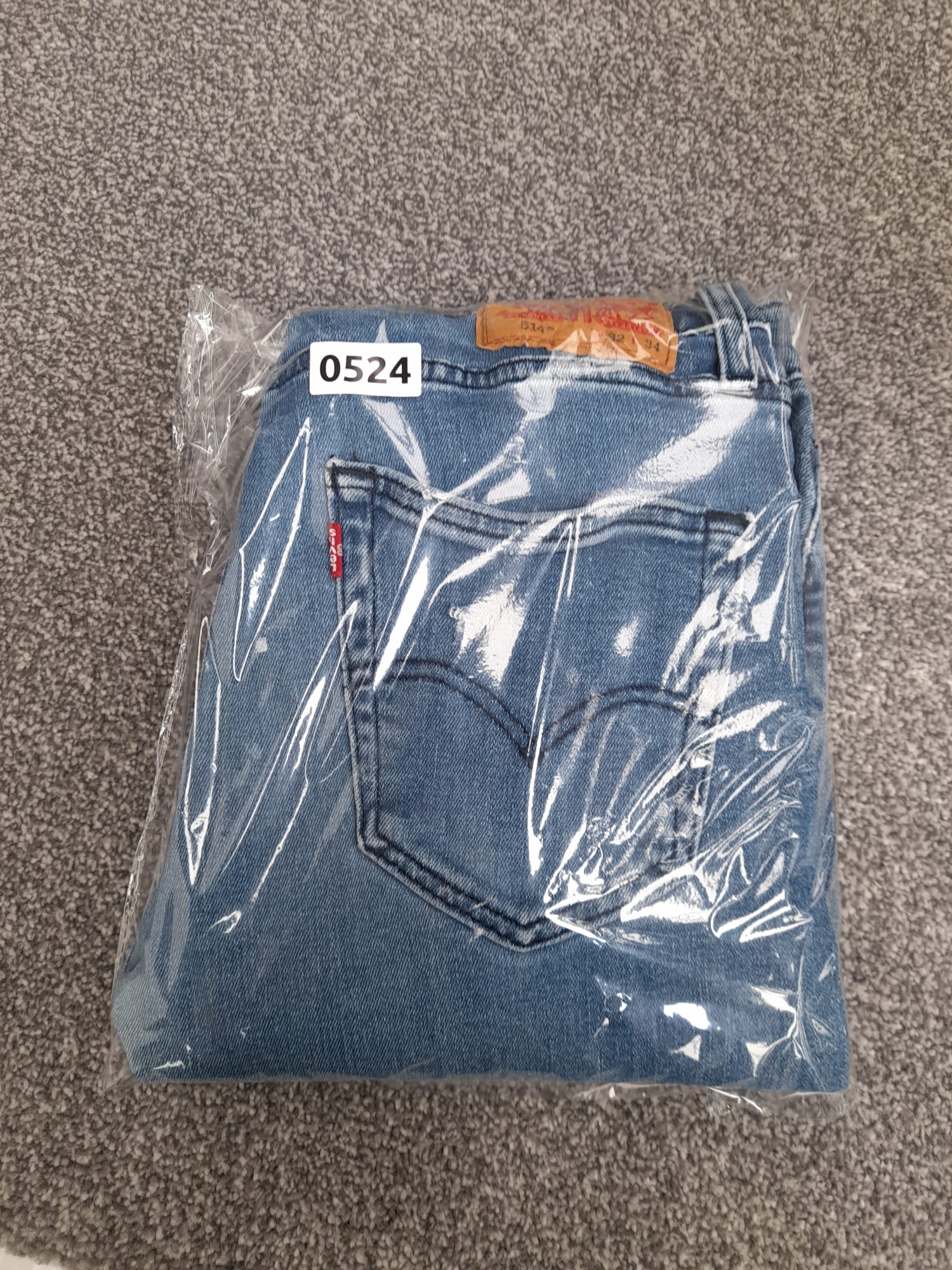 Levi's Light Blue 514 Slim Straight Red Tab Jeans 32" image 8