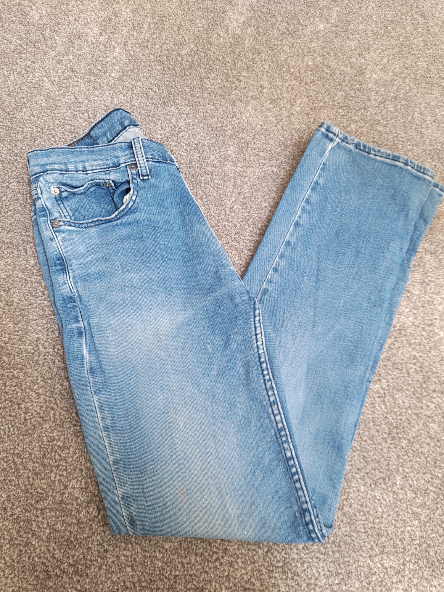 Levi's Light Blue 514 Slim Straight Red Tab Jeans 32" image 9